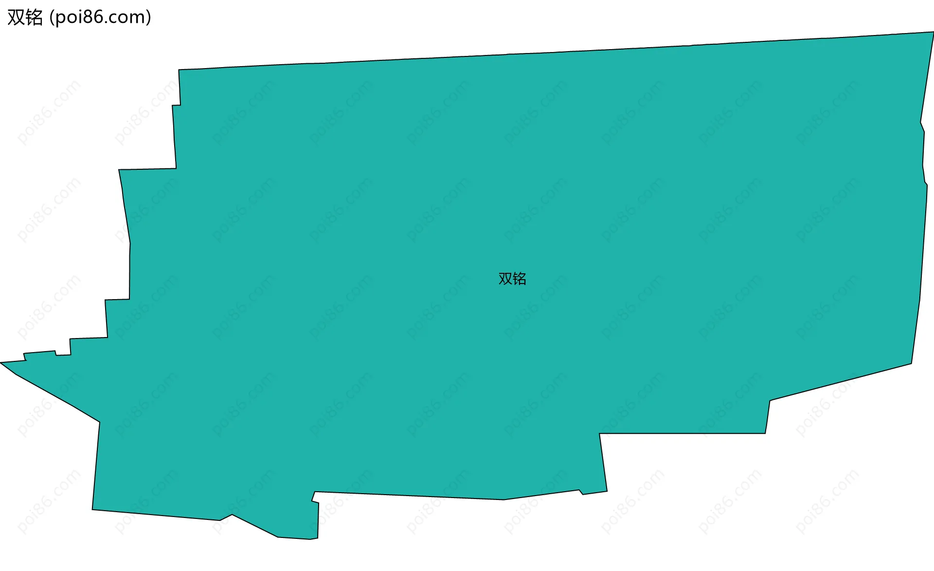 双铭边界地图