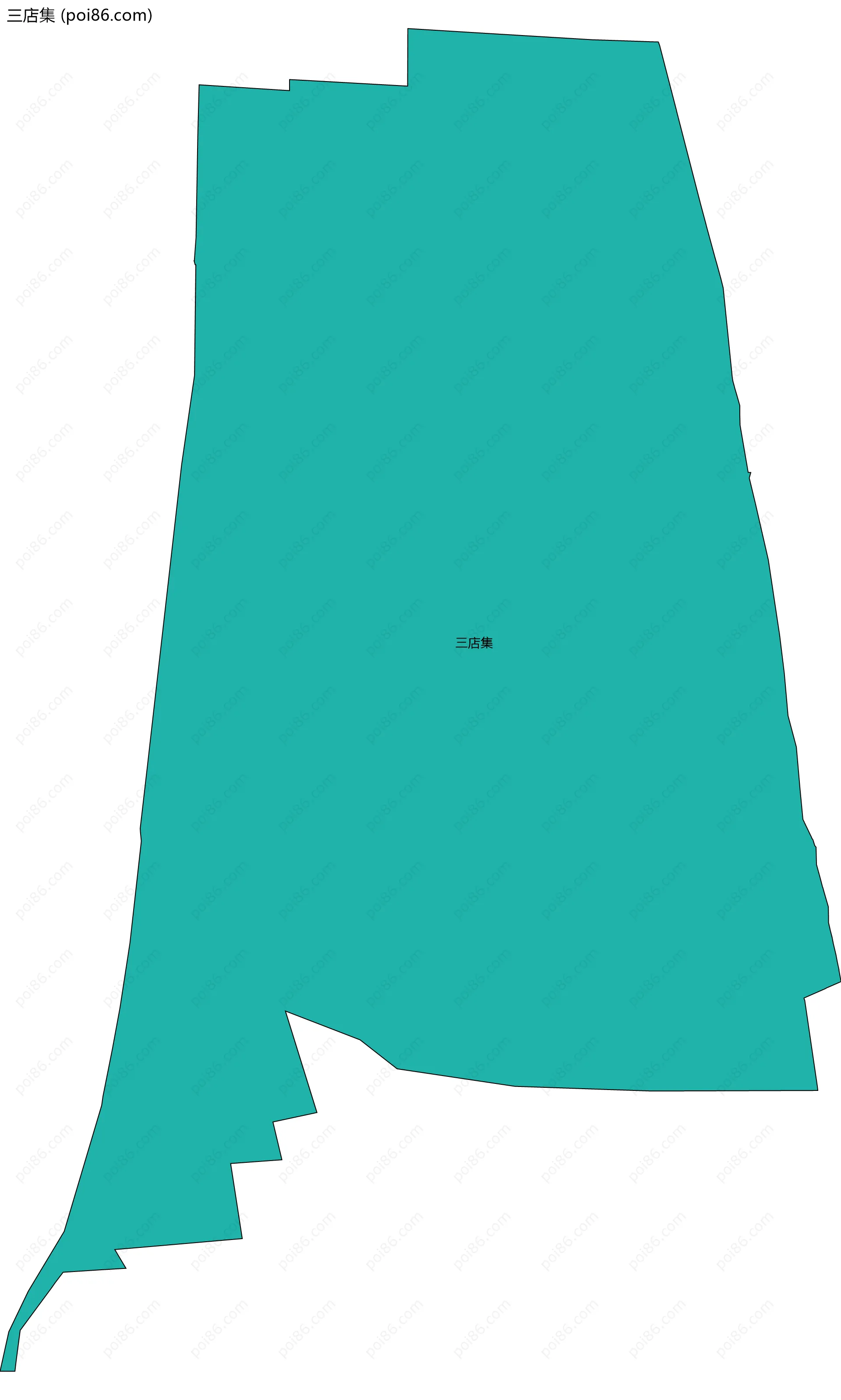 三店集边界地图