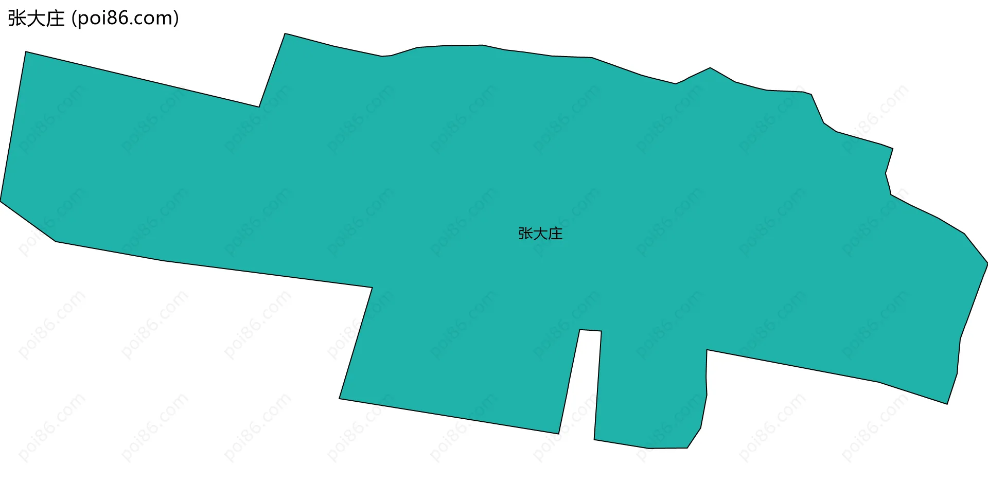 张大庄边界地图