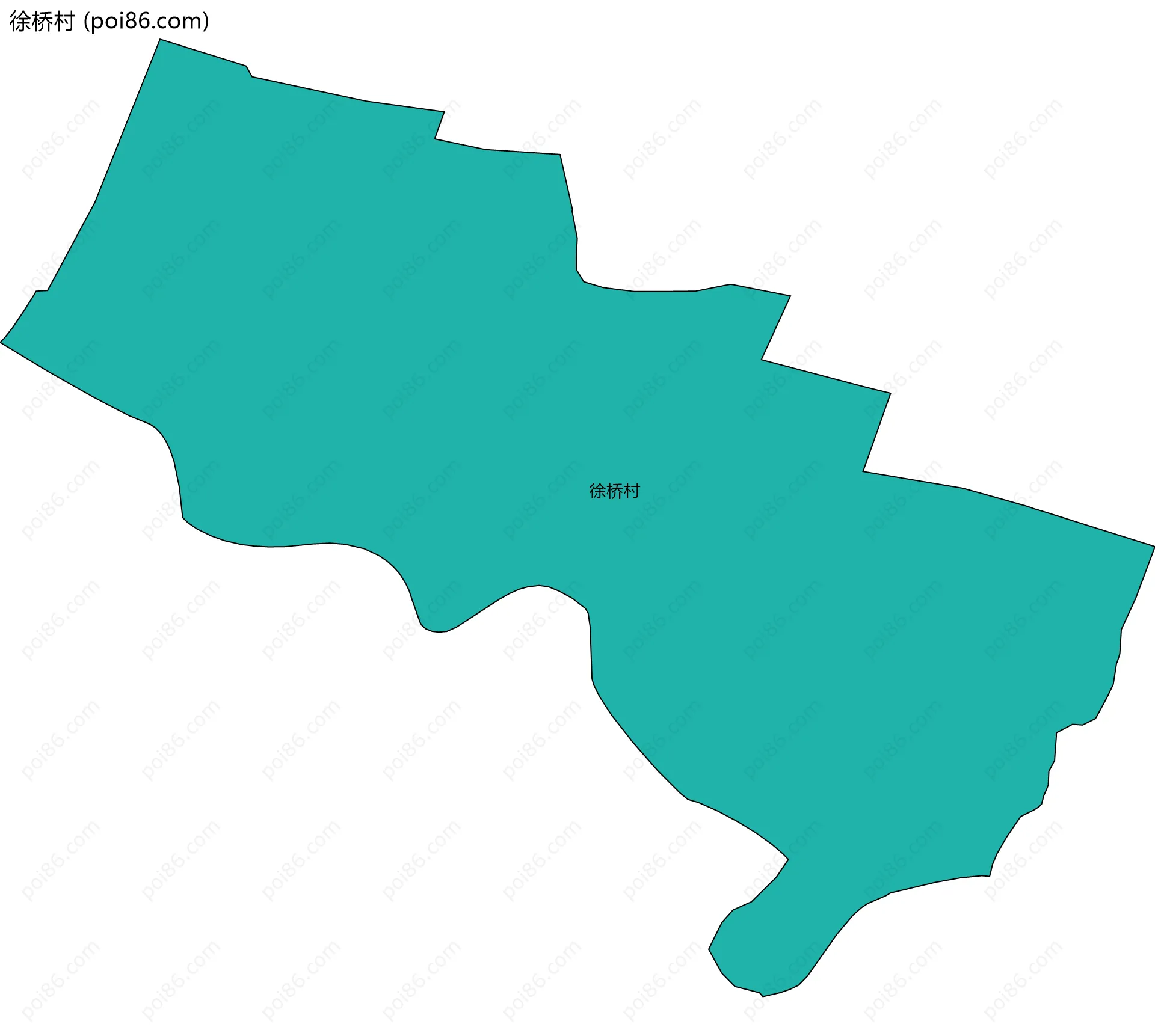 徐桥村边界地图
