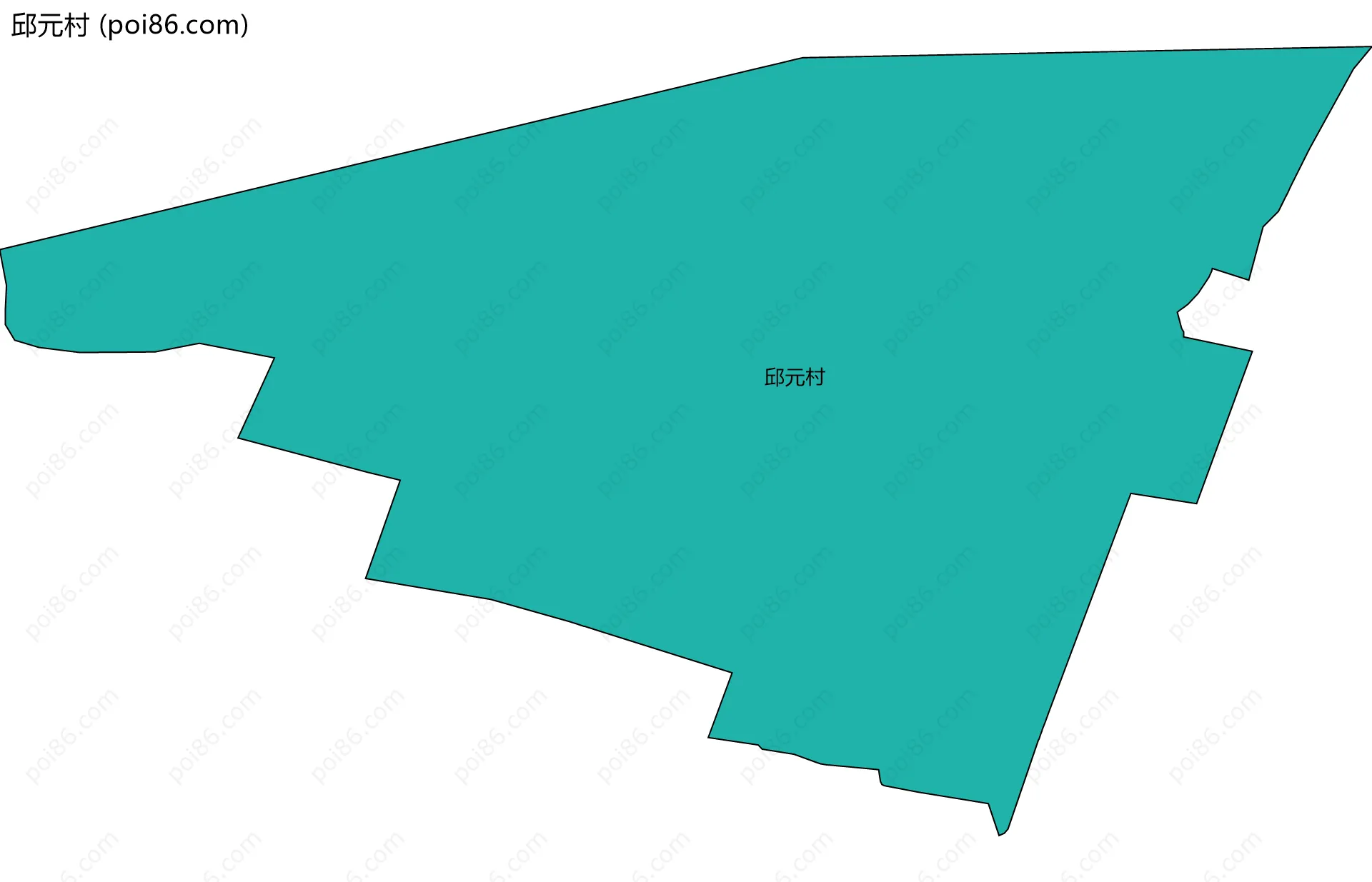 邱元村边界地图