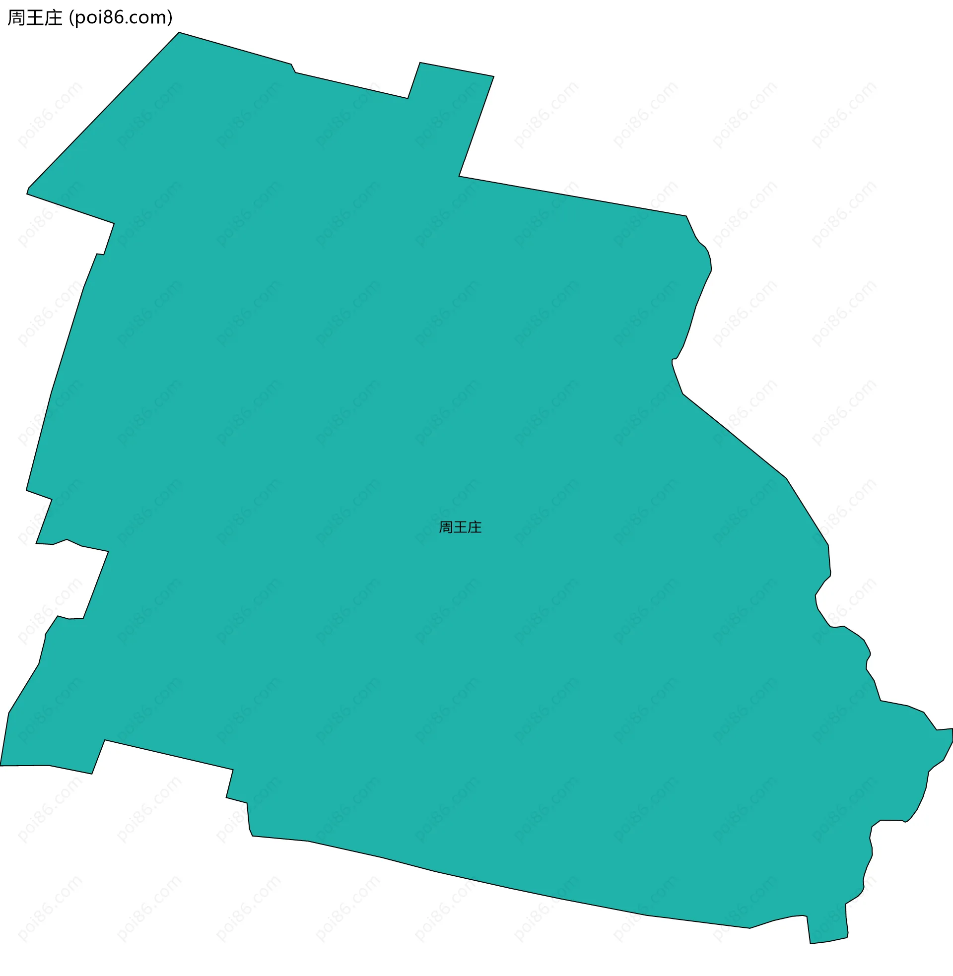 周王庄边界地图