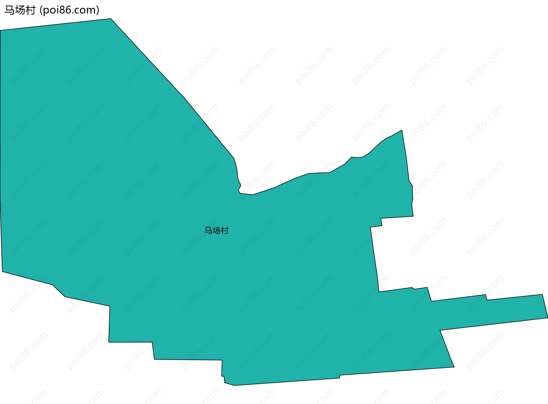 马场村边界地图