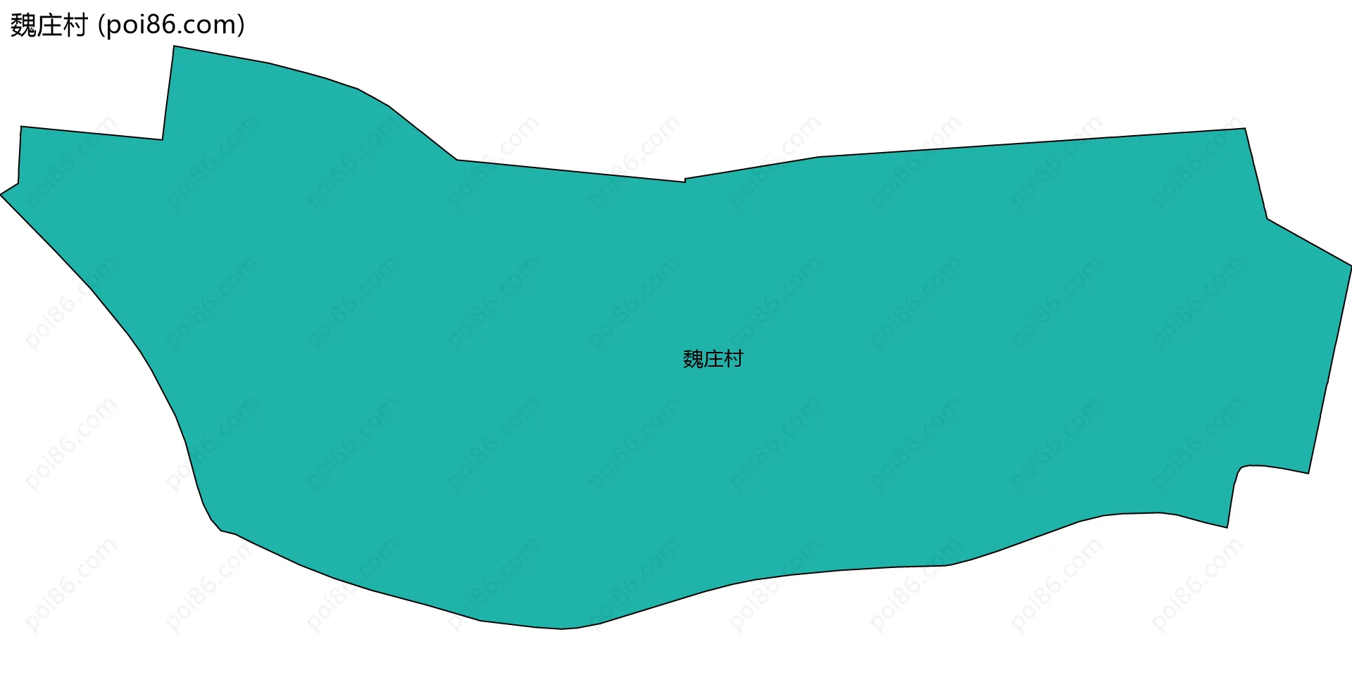 魏庄村边界地图