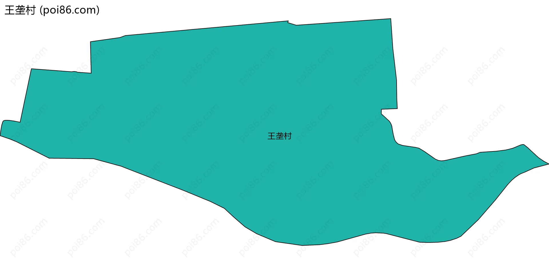 王垄村边界地图