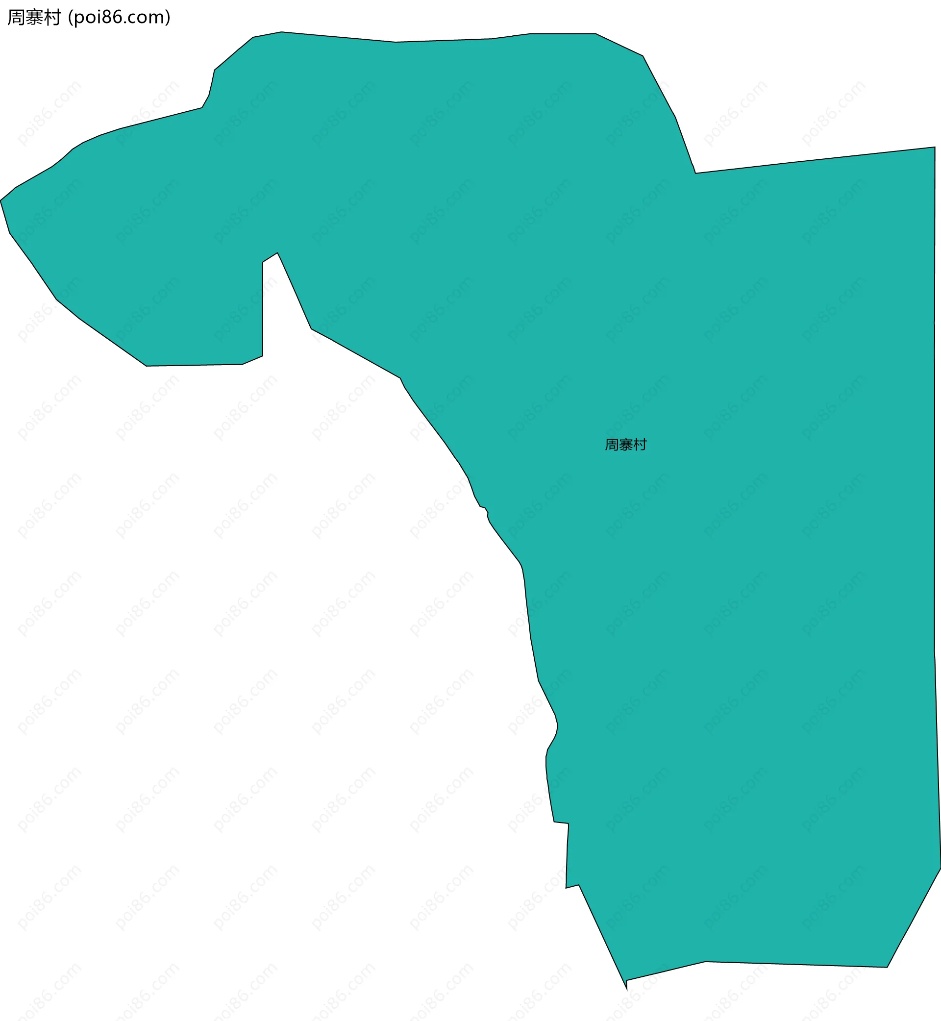 周寨村边界地图