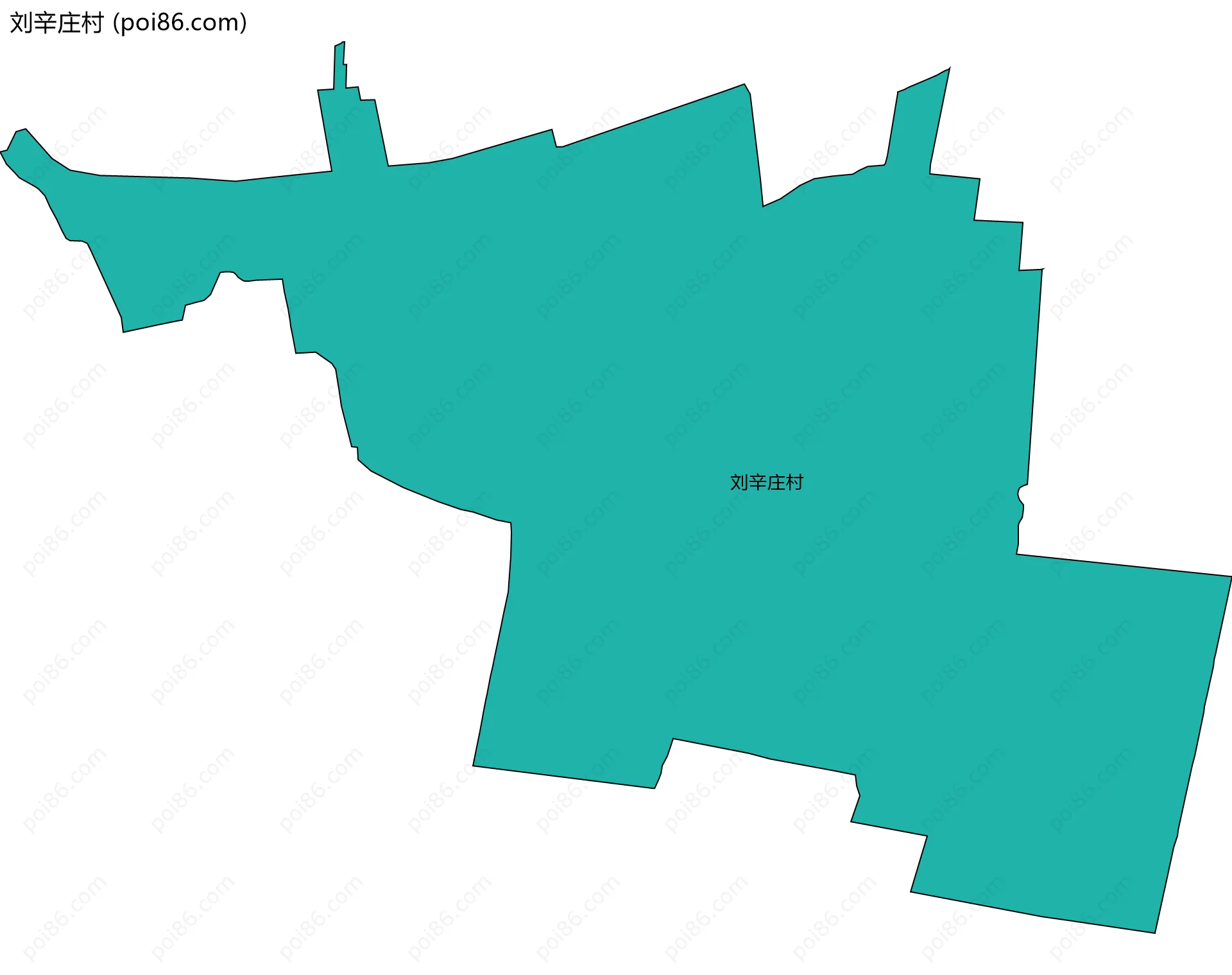 刘辛庄村边界地图