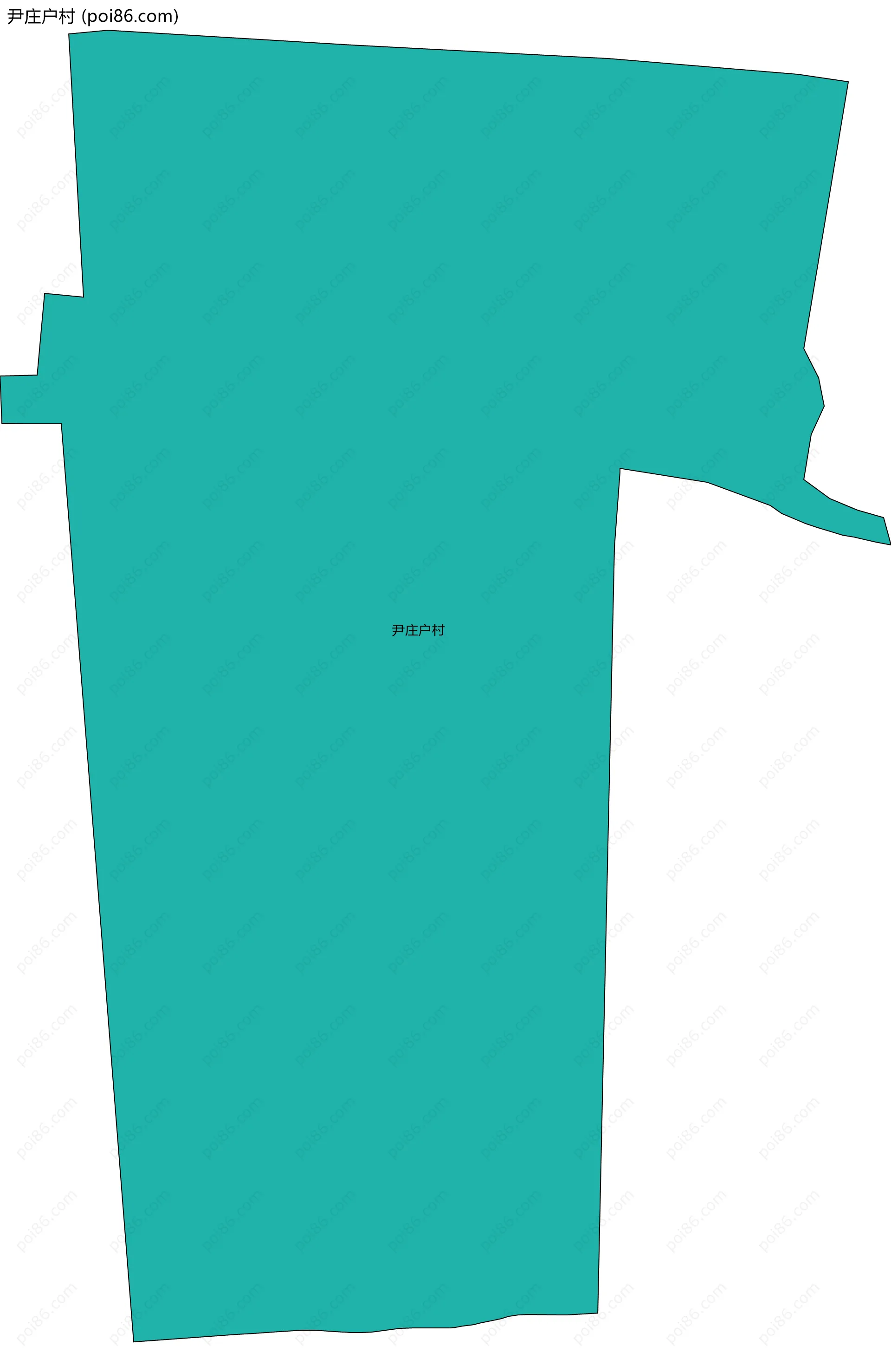 尹庄户村边界地图