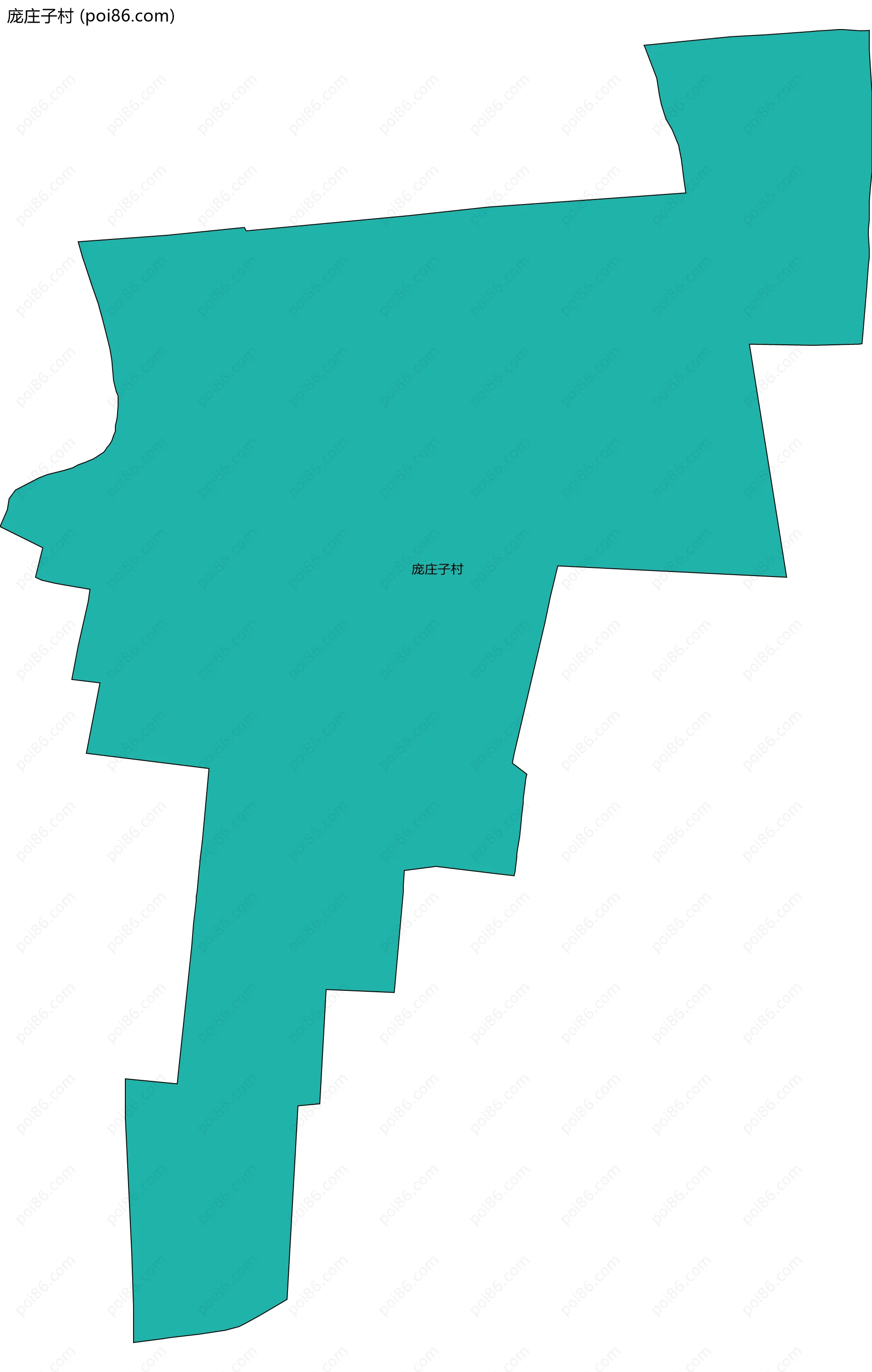 庞庄子村边界地图