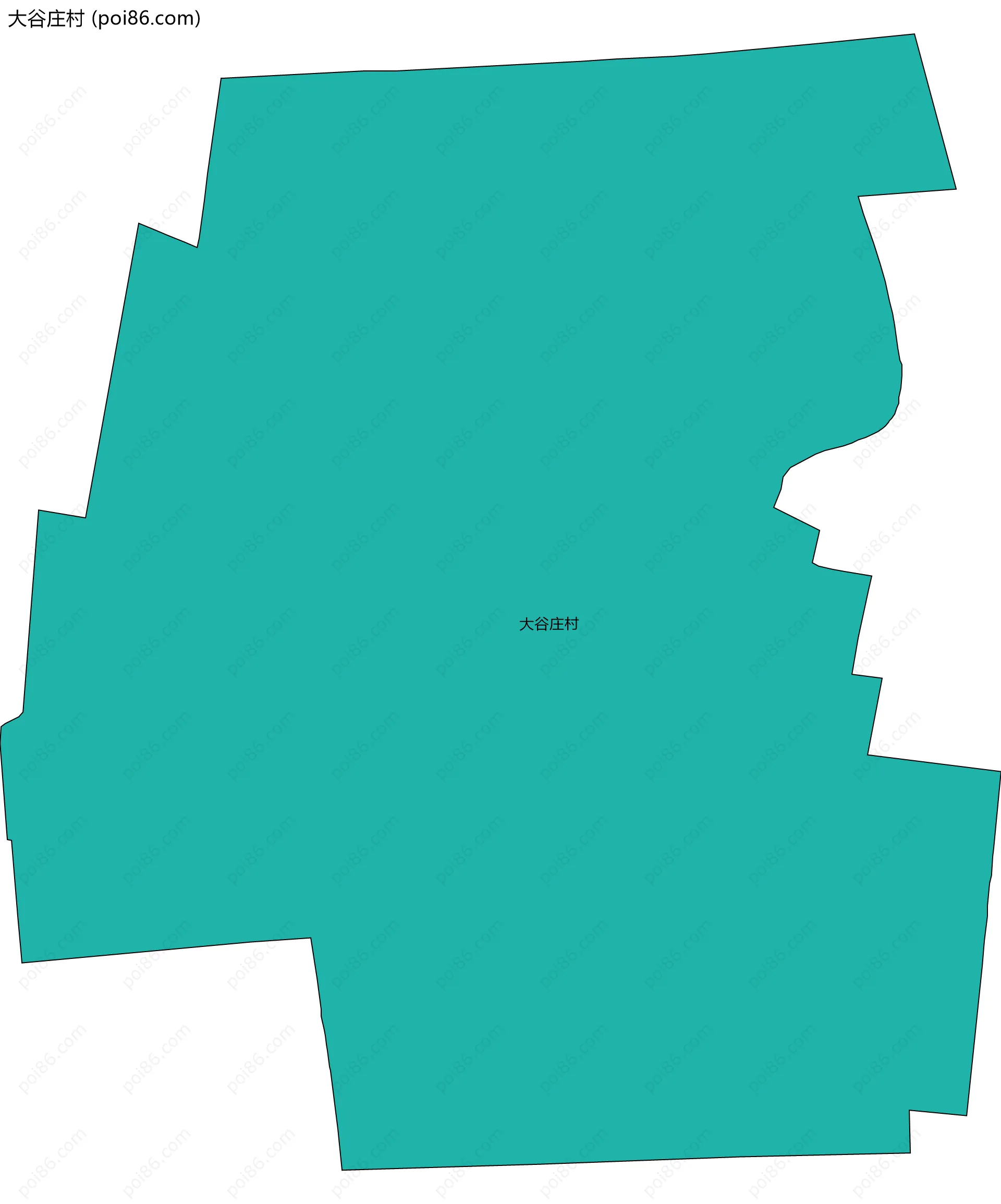 大谷庄村边界地图