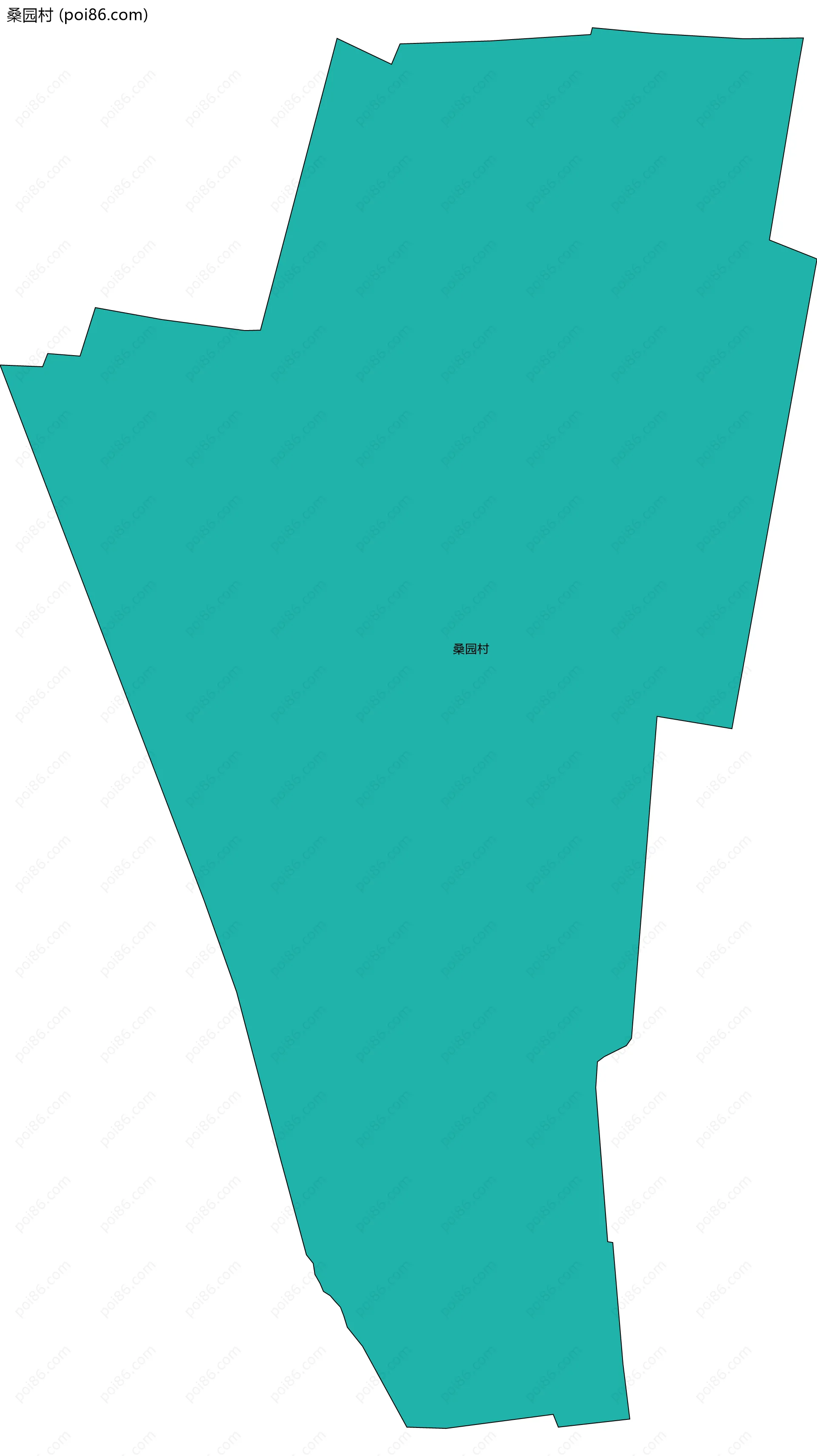 桑园村边界地图