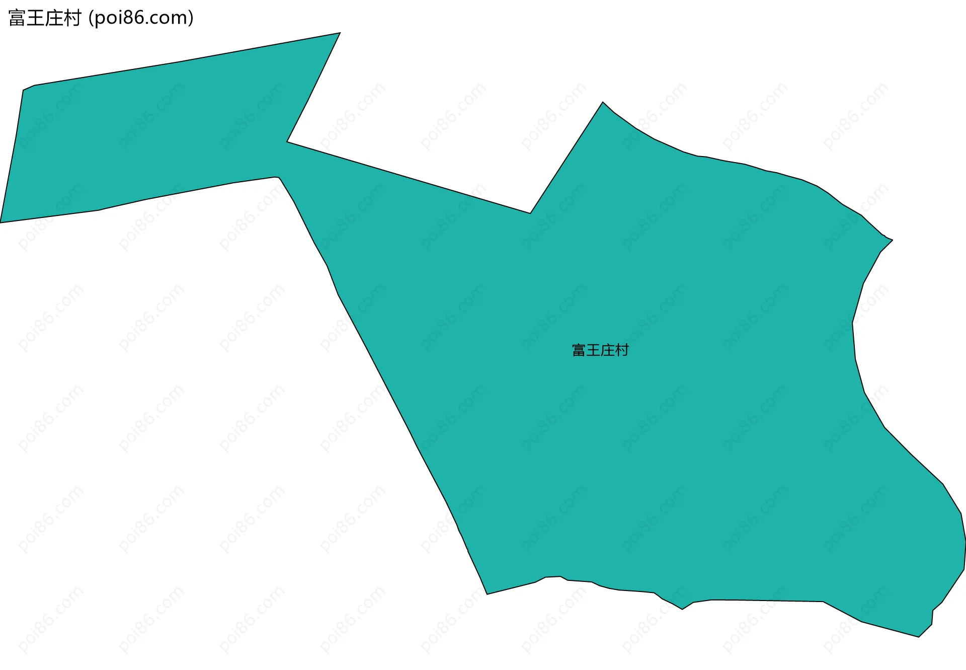 富王庄村边界地图
