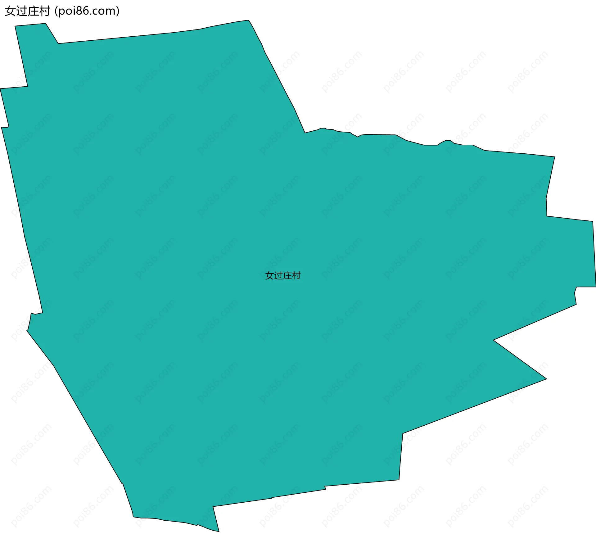 女过庄村边界地图