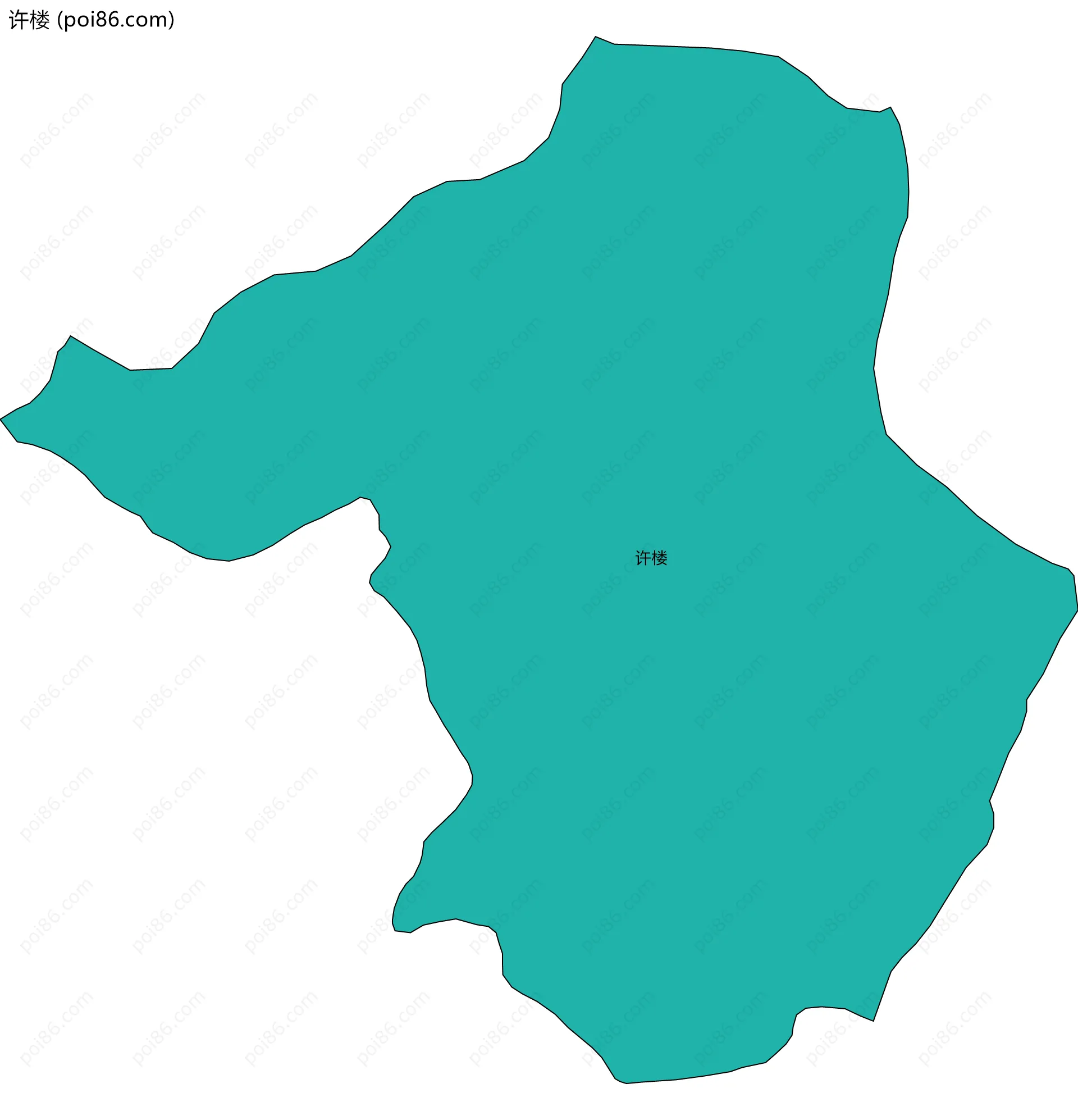 许楼边界地图