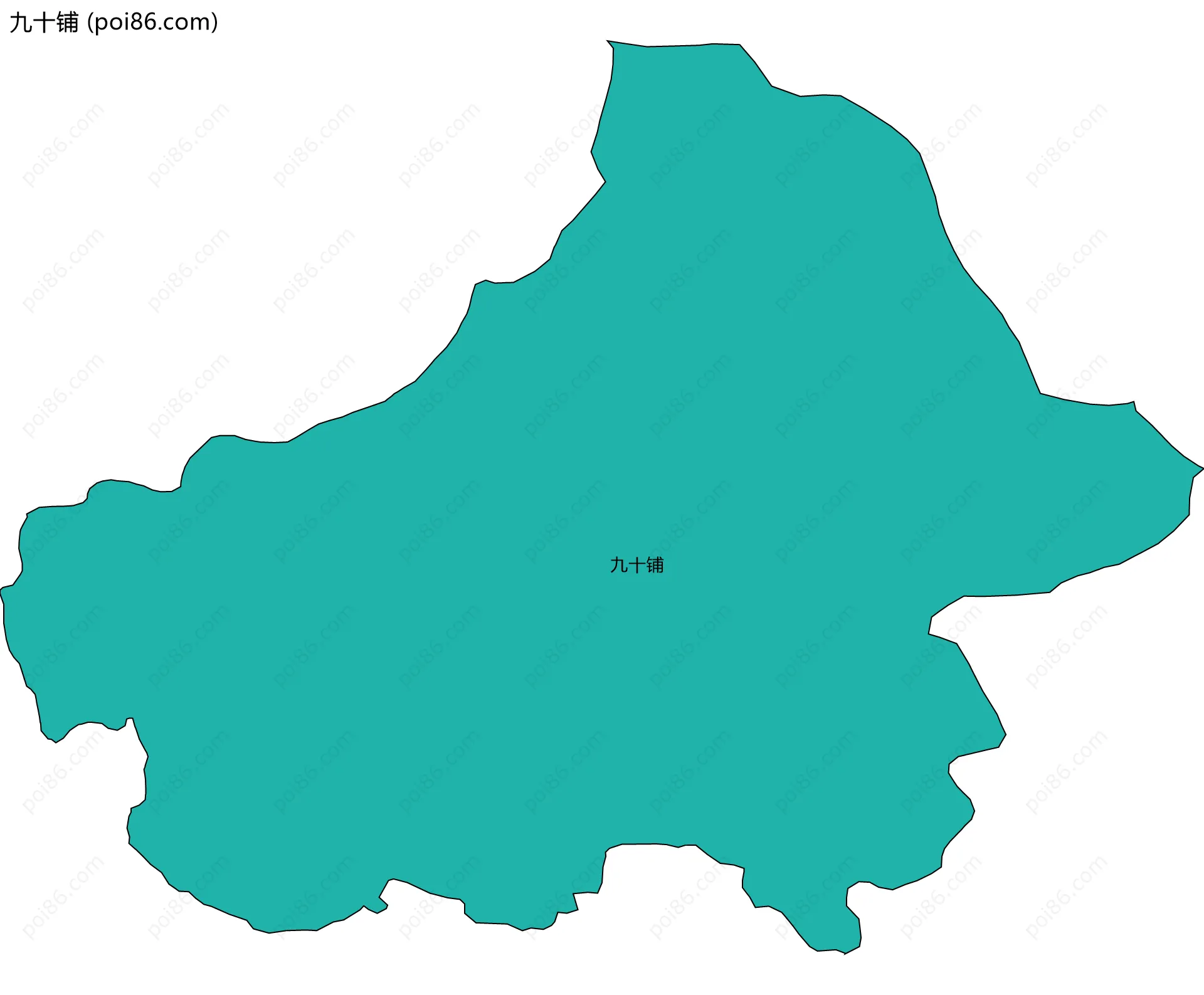 九十铺边界地图