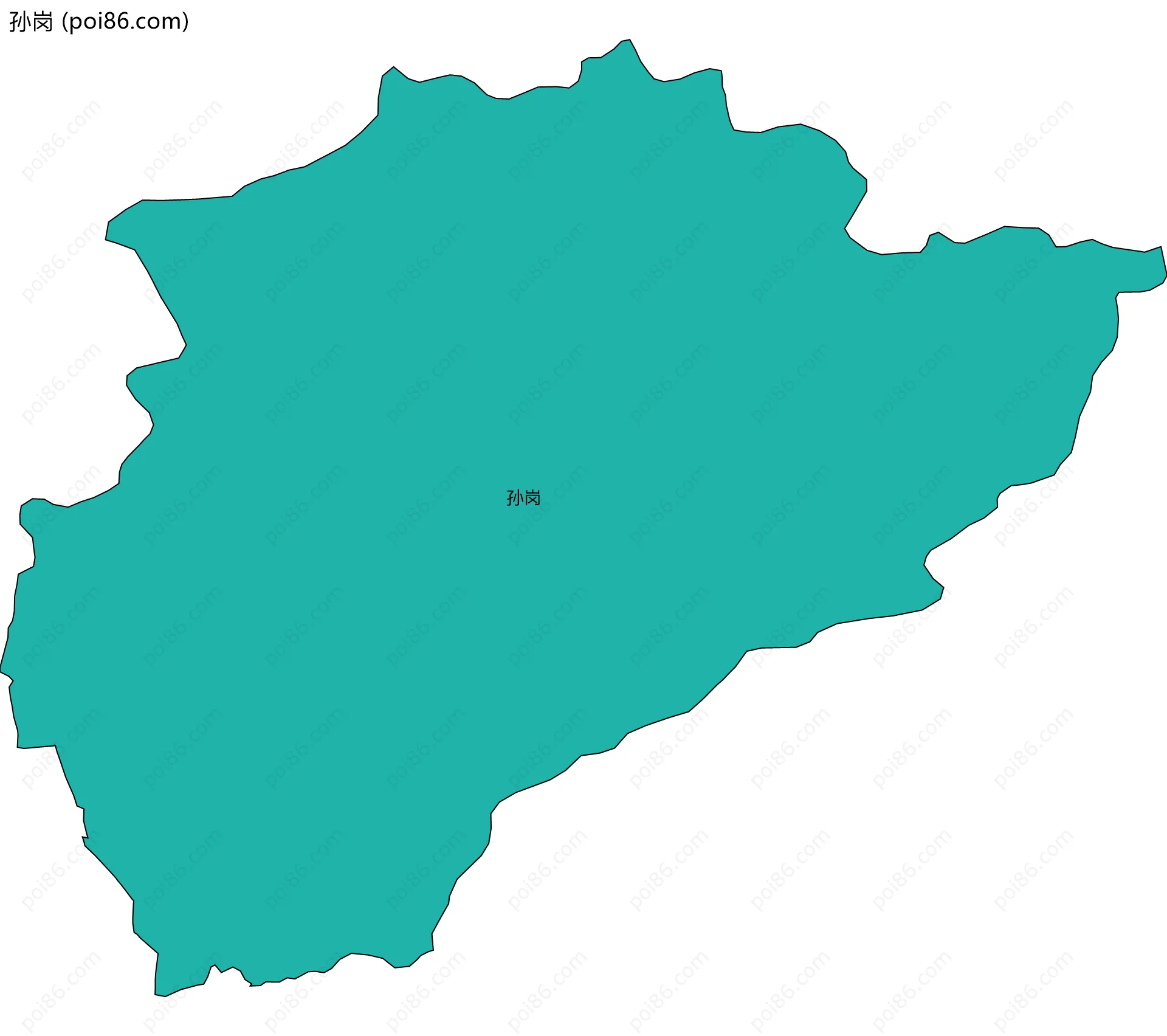 孙岗边界地图