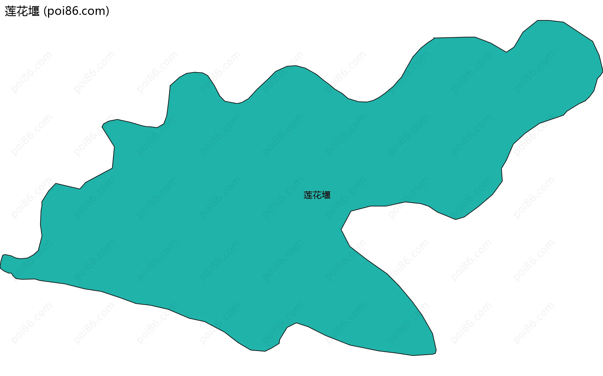 莲花堰边界地图