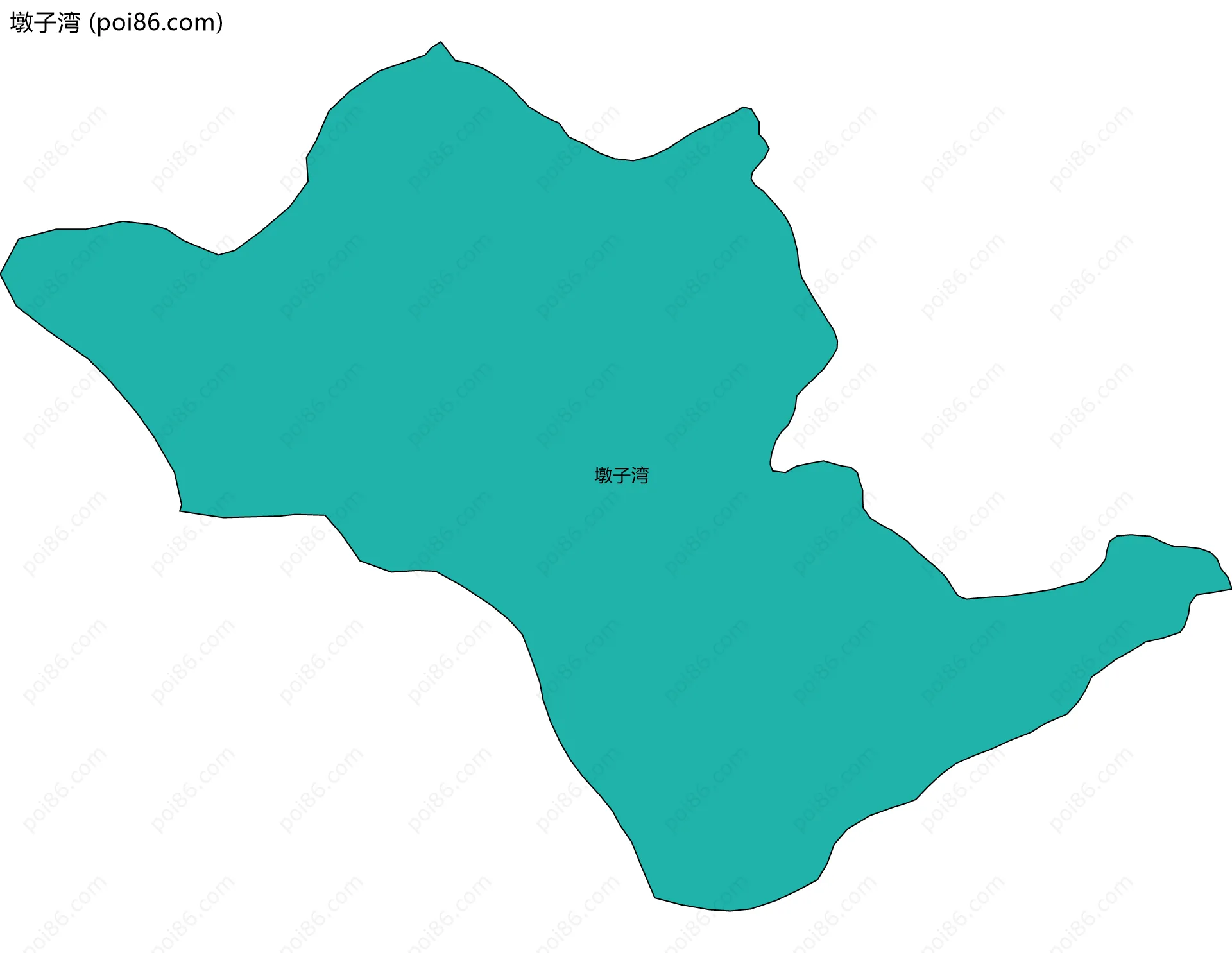 墩子湾边界地图