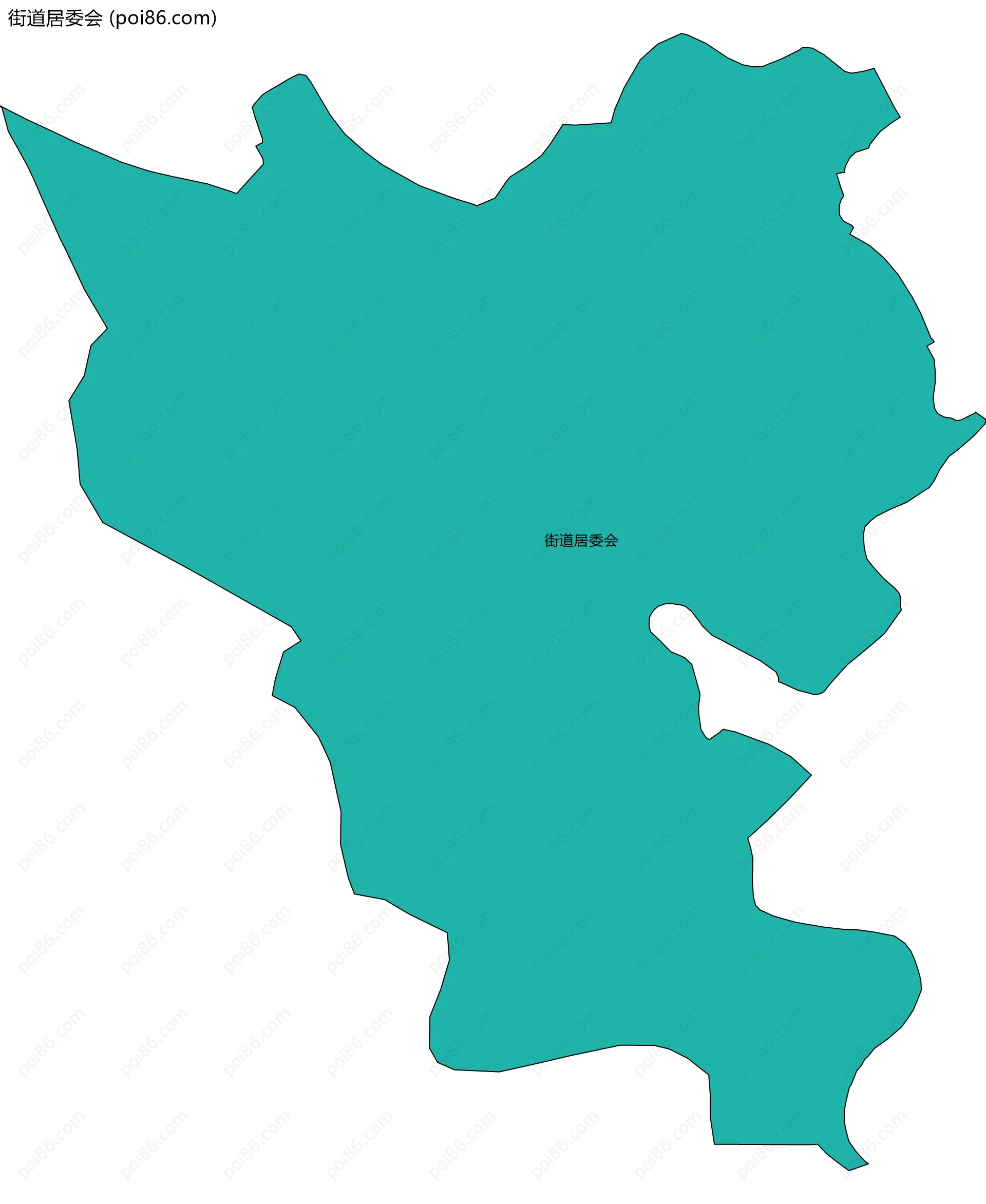 街道居委会边界地图