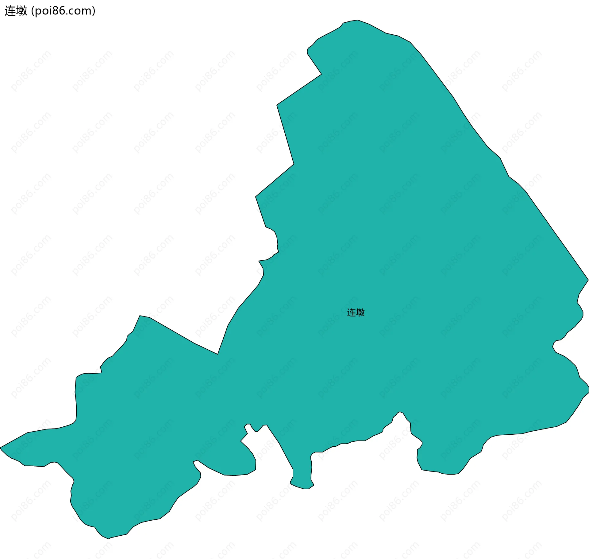 连墩边界地图