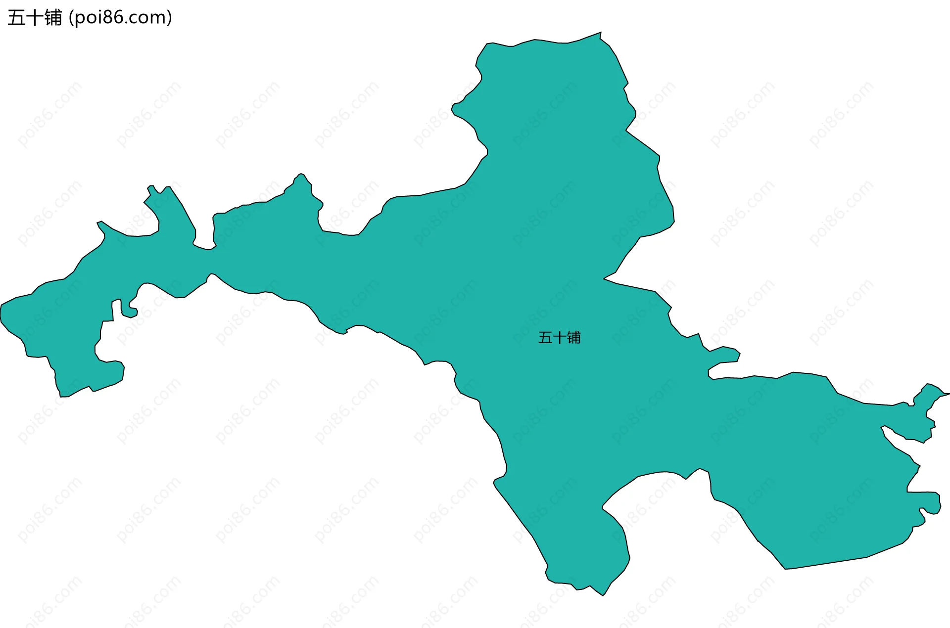 五十铺边界地图