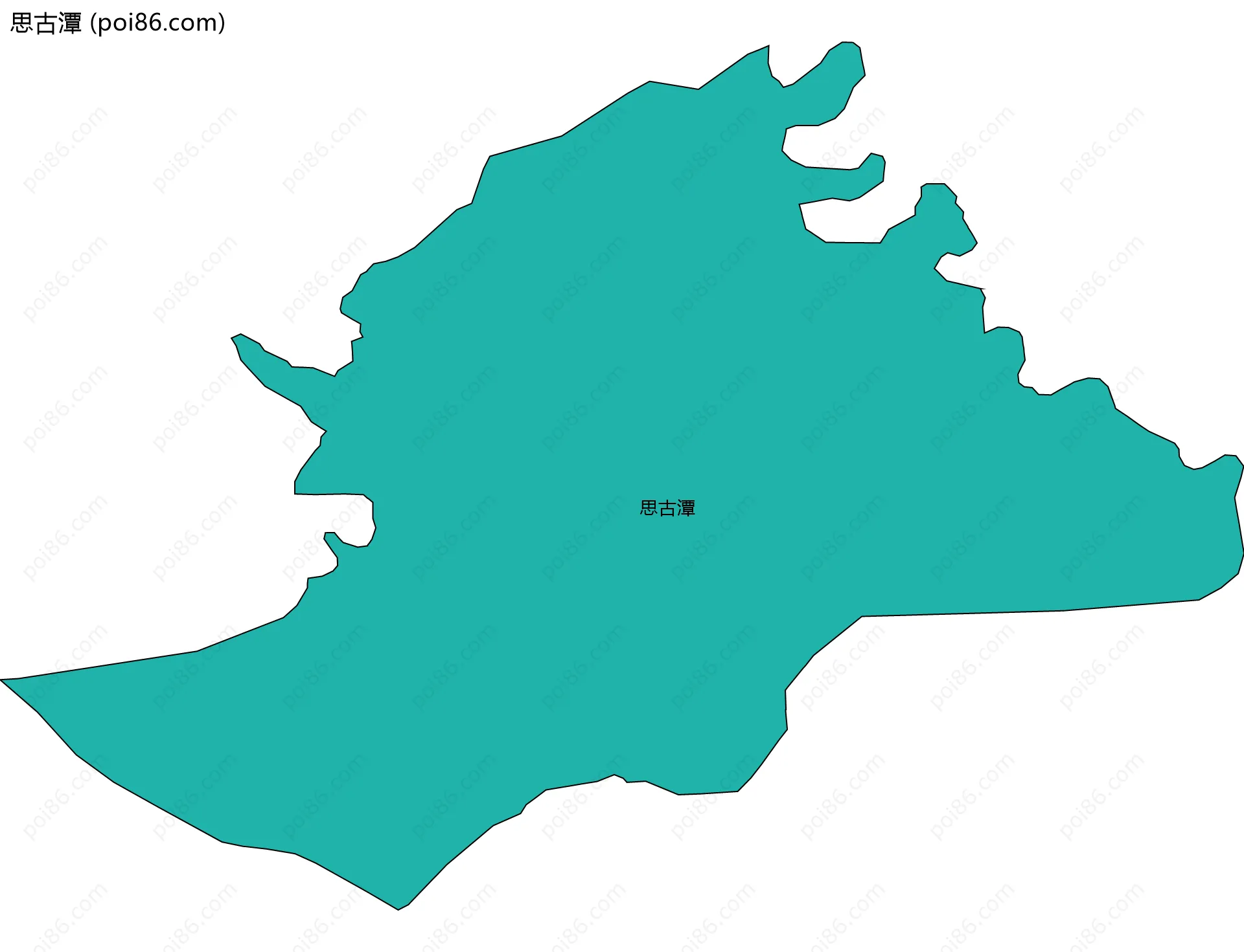 思古潭边界地图