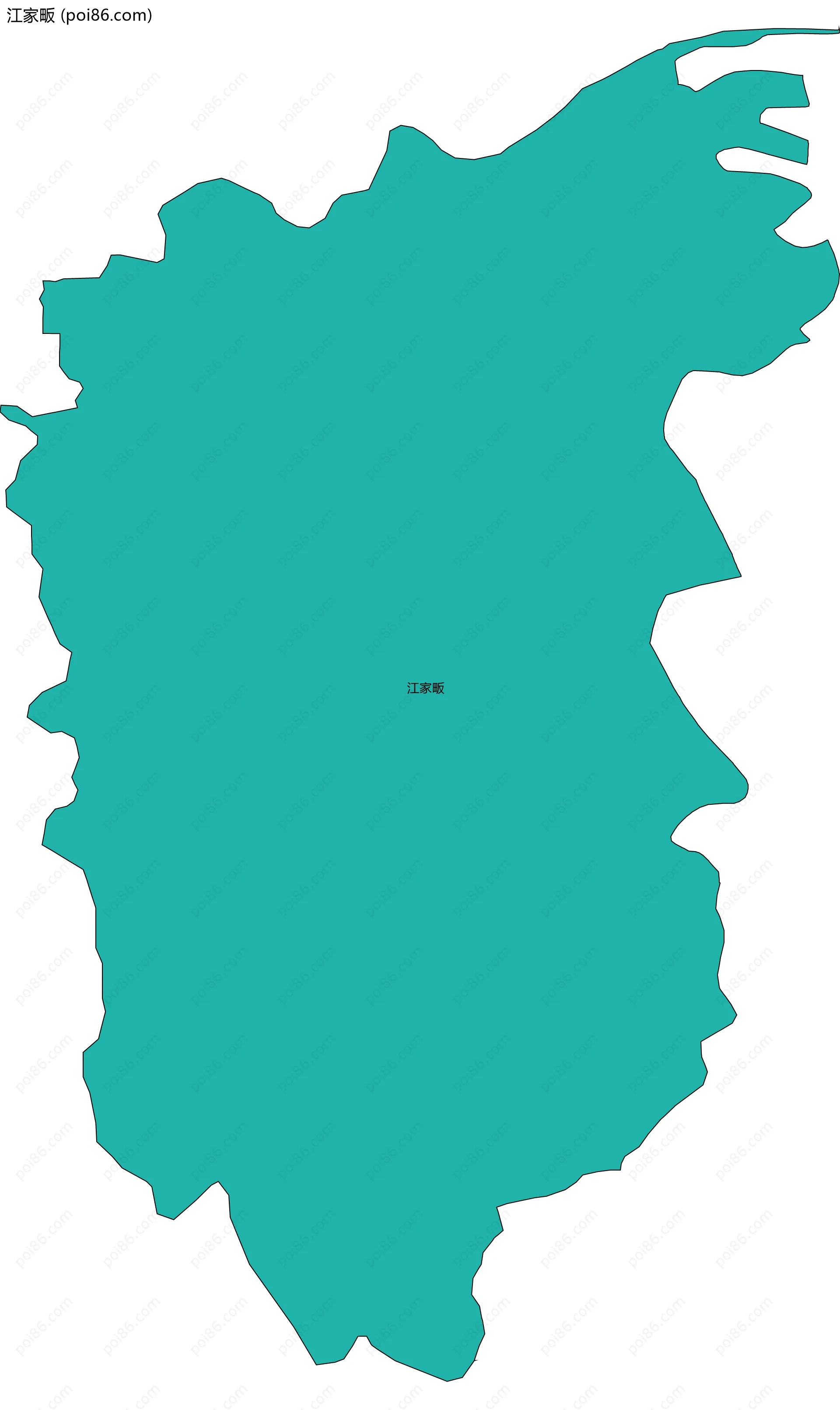 江家畈边界地图