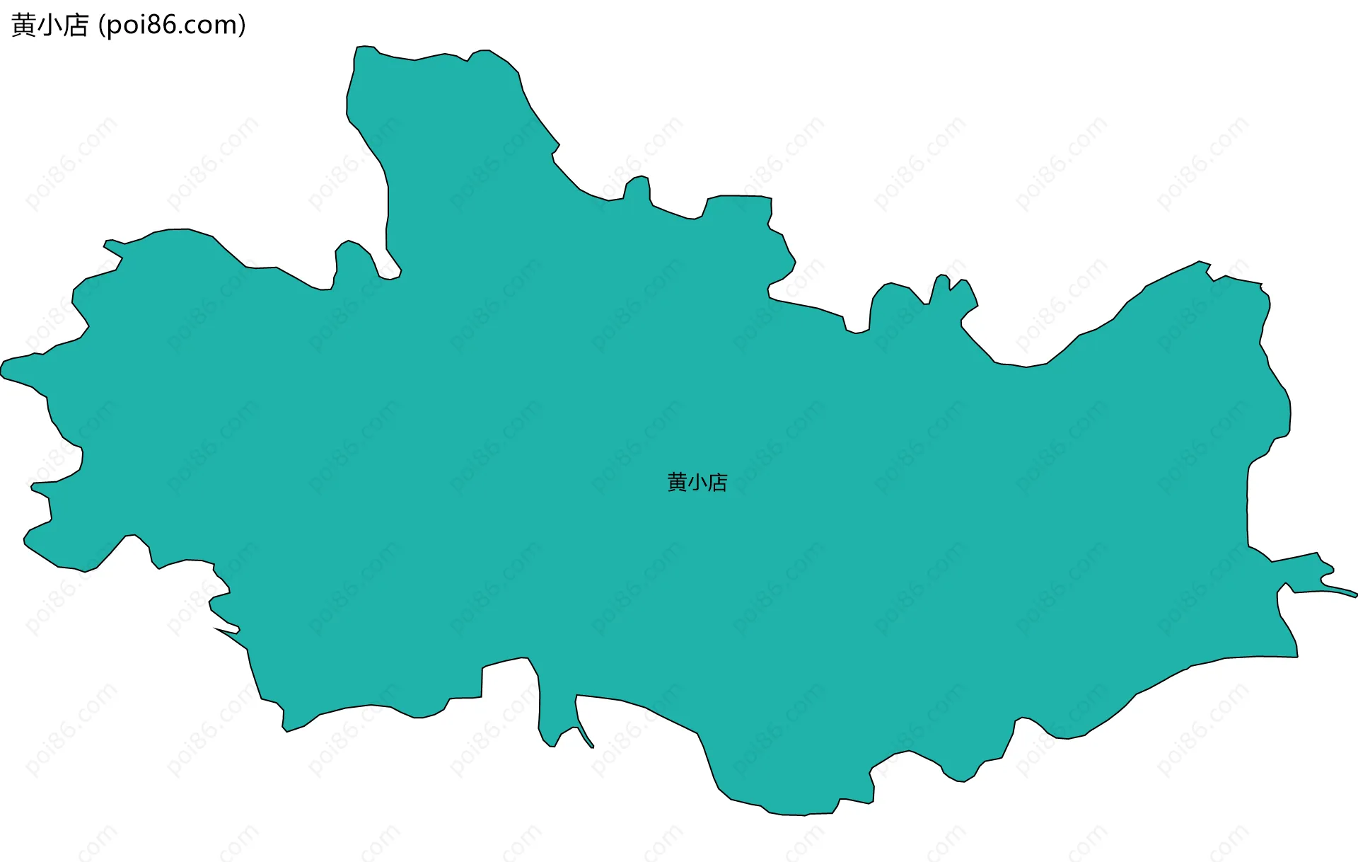 黄小店边界地图