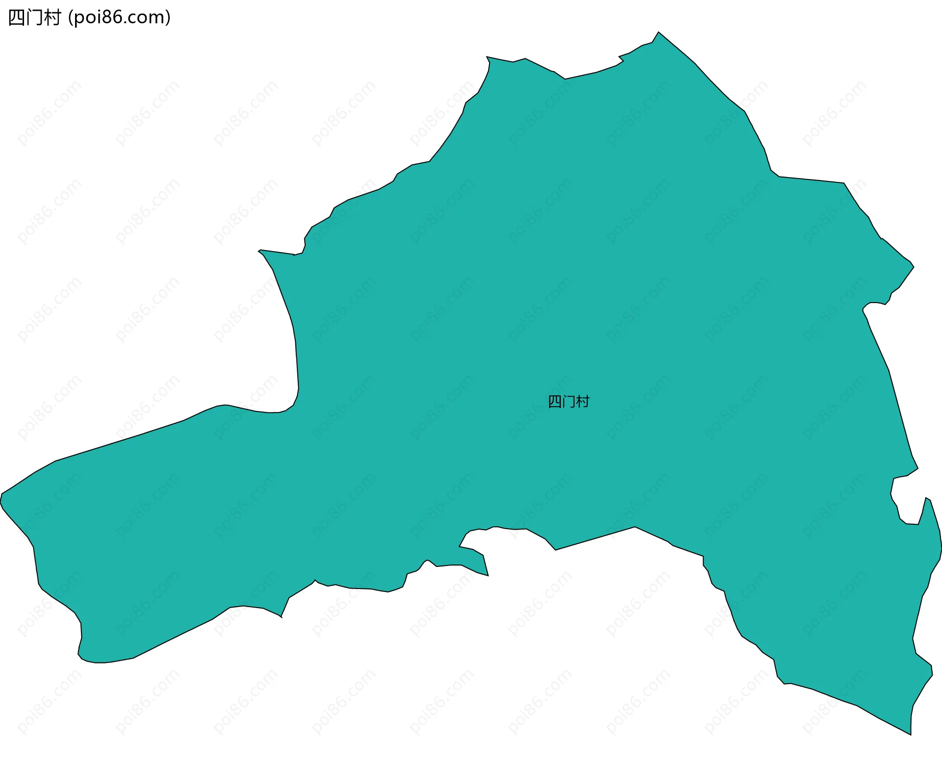 四门村边界地图