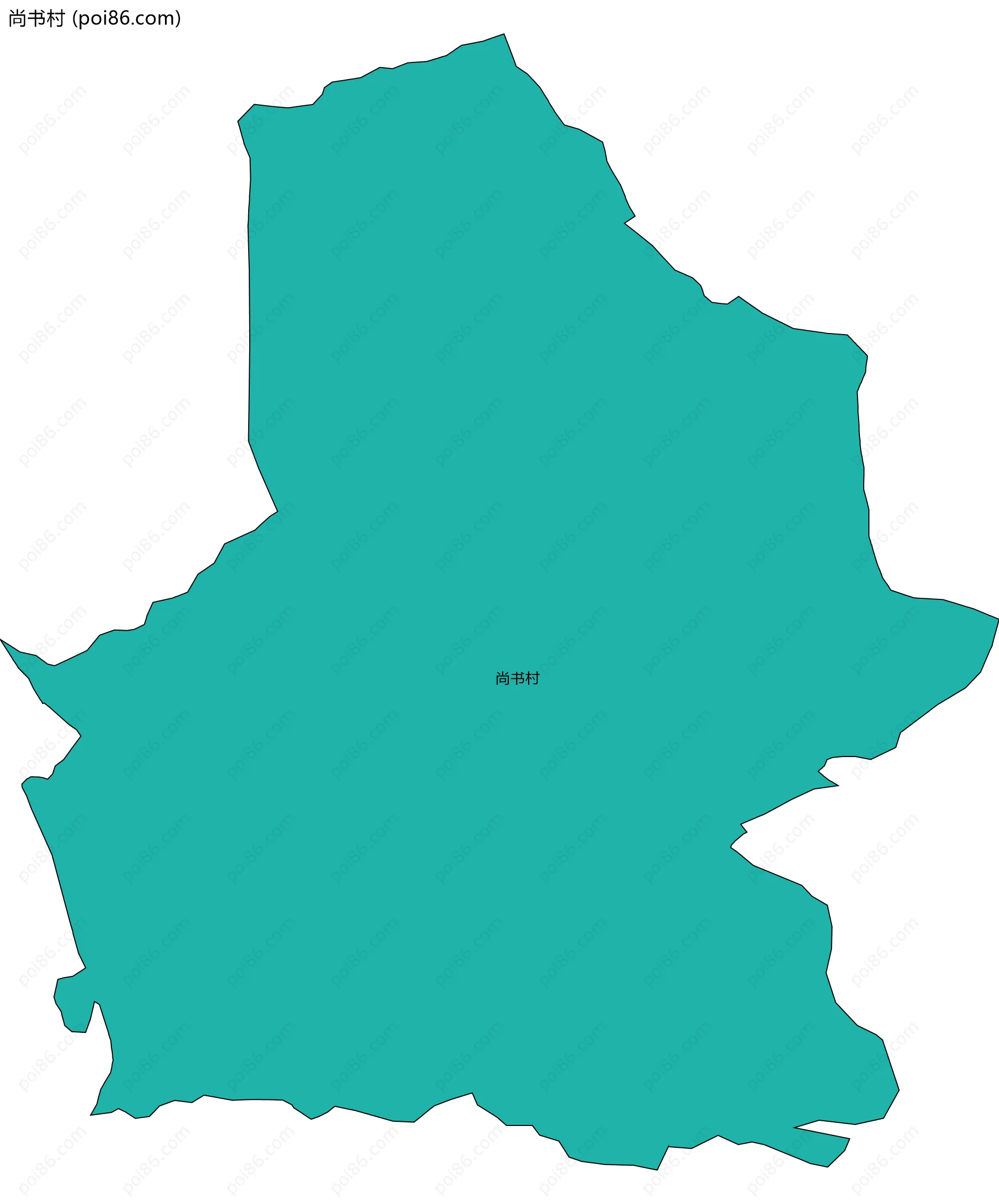 尚书村边界地图
