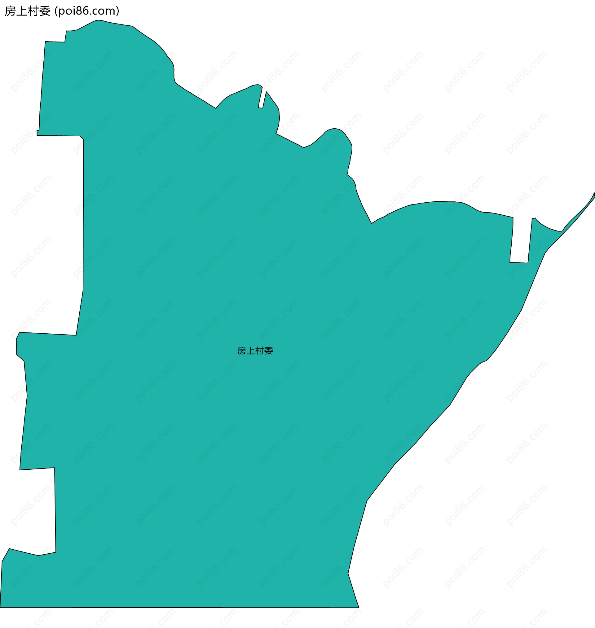 房上村委边界地图