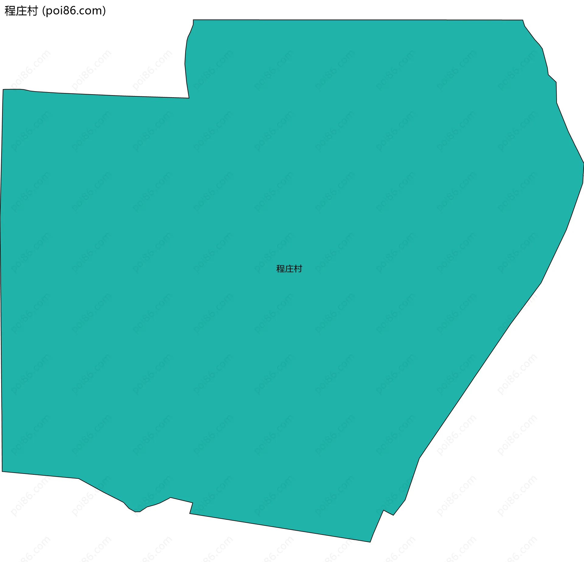 程庄村边界地图