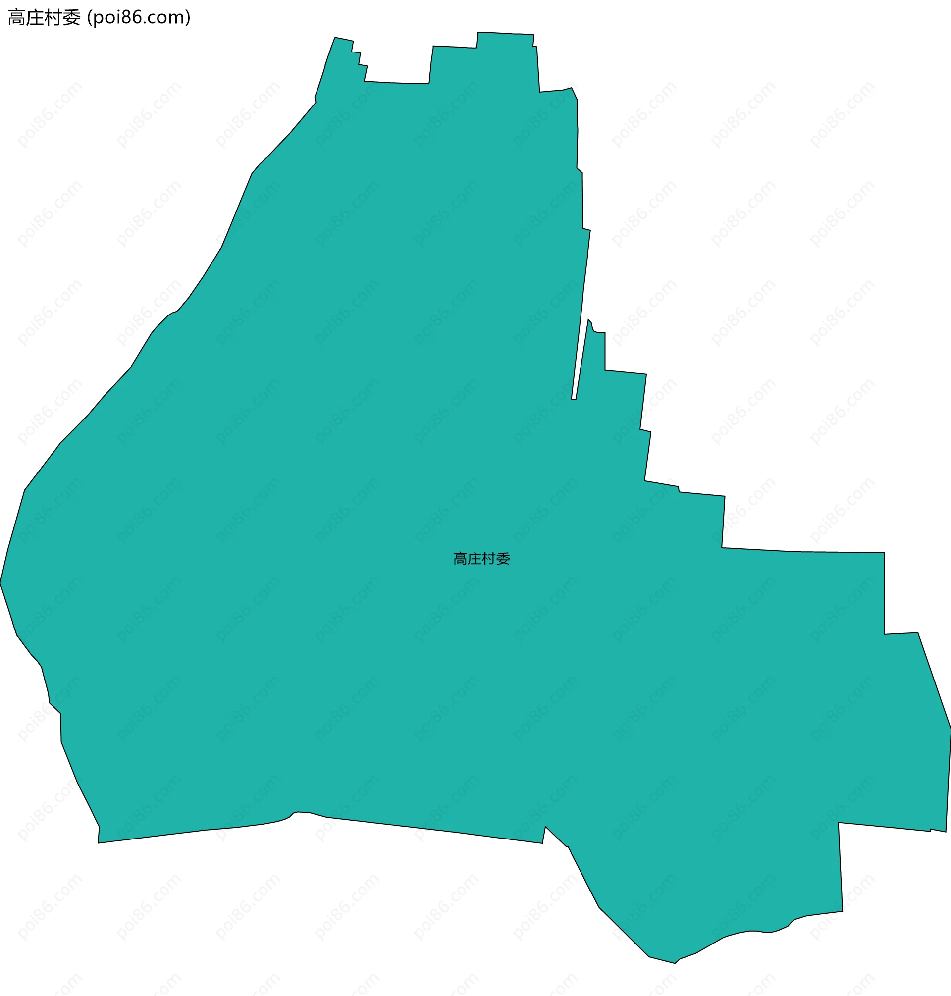 高庄村委边界地图