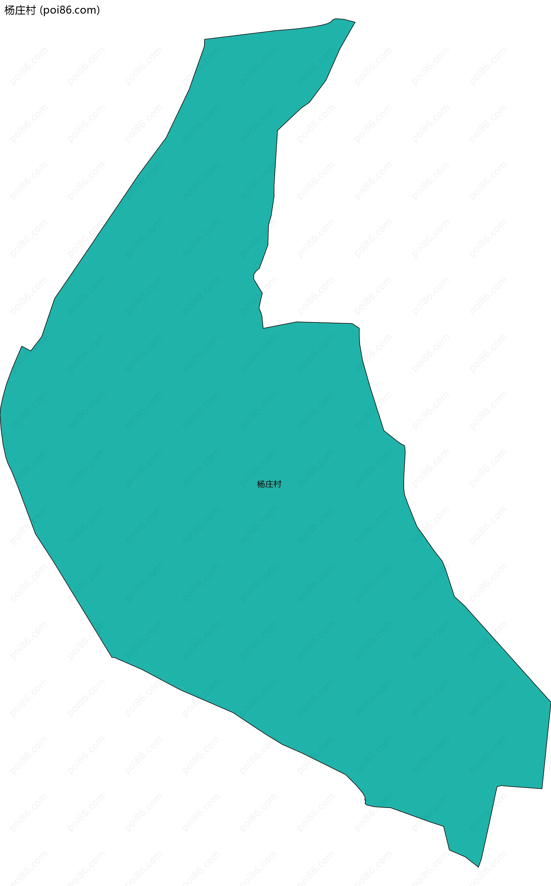 杨庄村边界地图