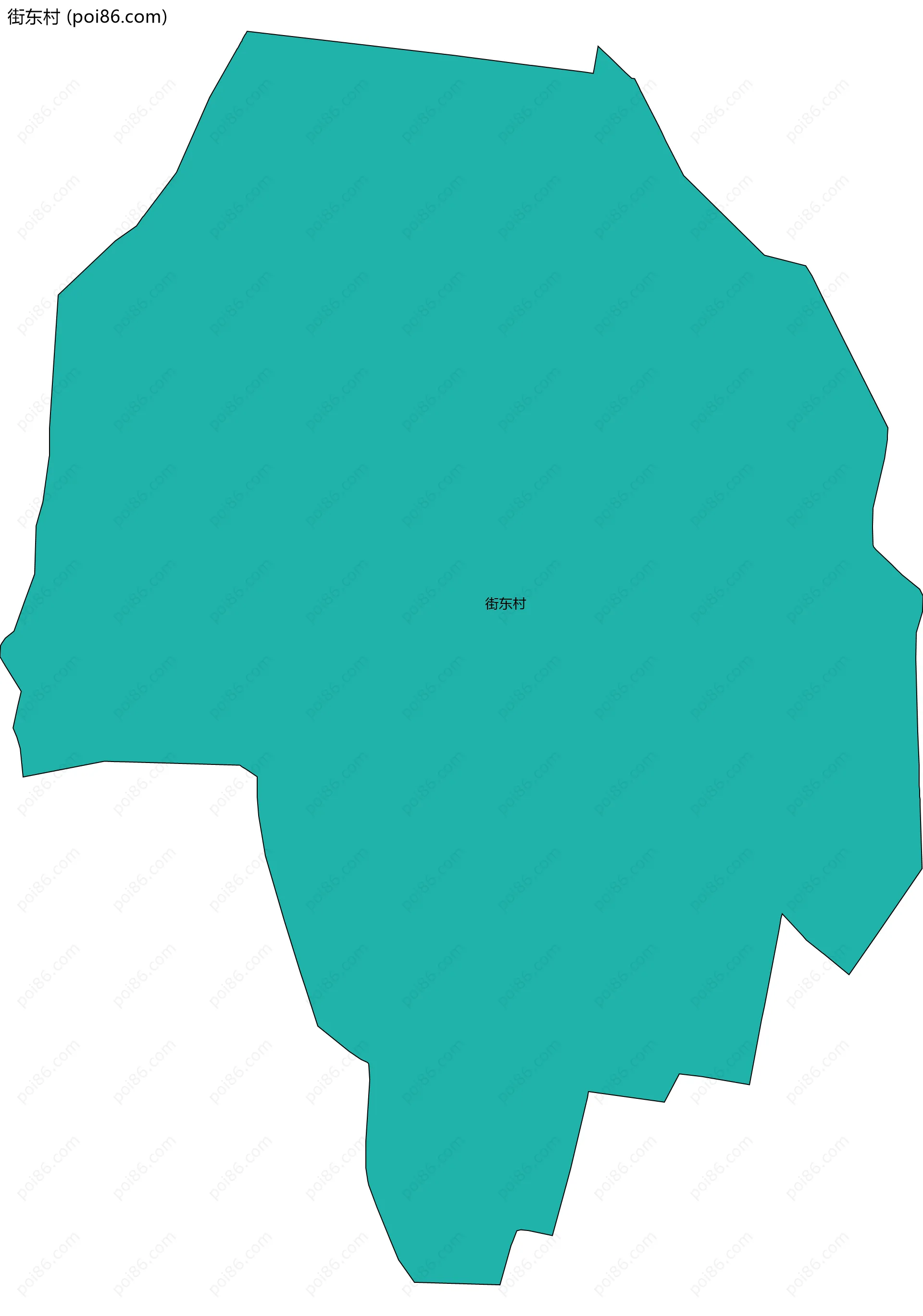 街东村边界地图