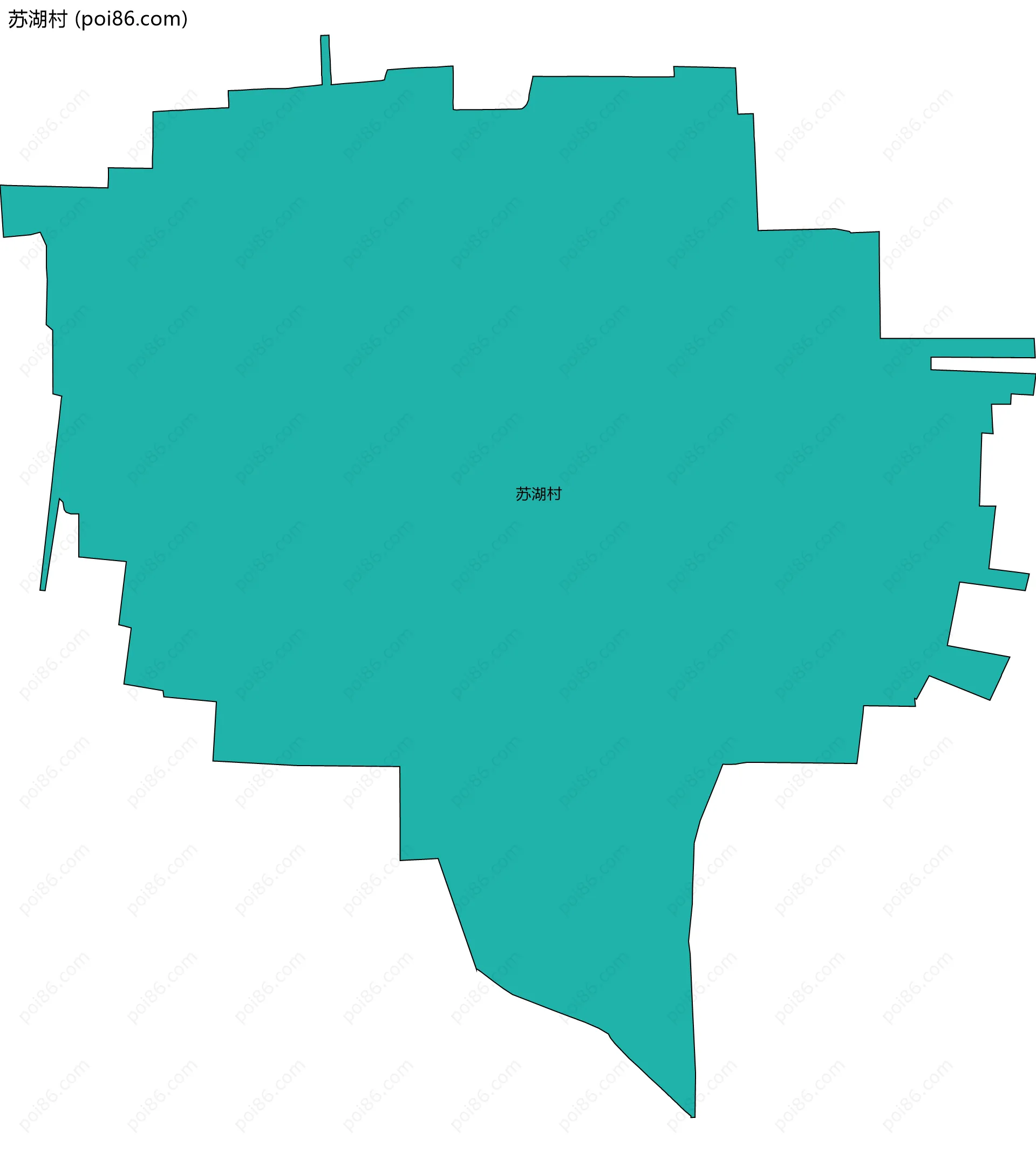苏湖村边界地图