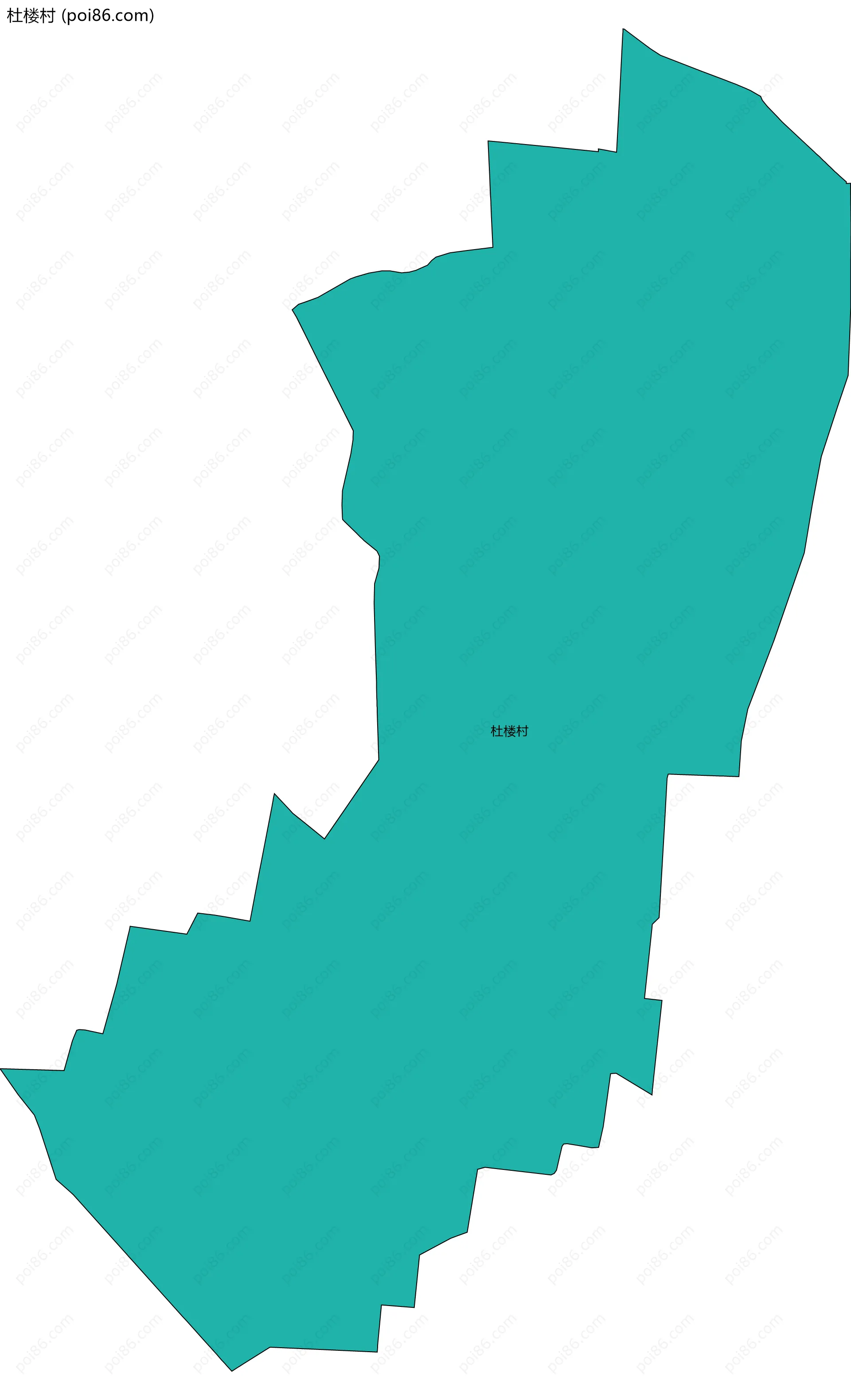 杜楼村边界地图