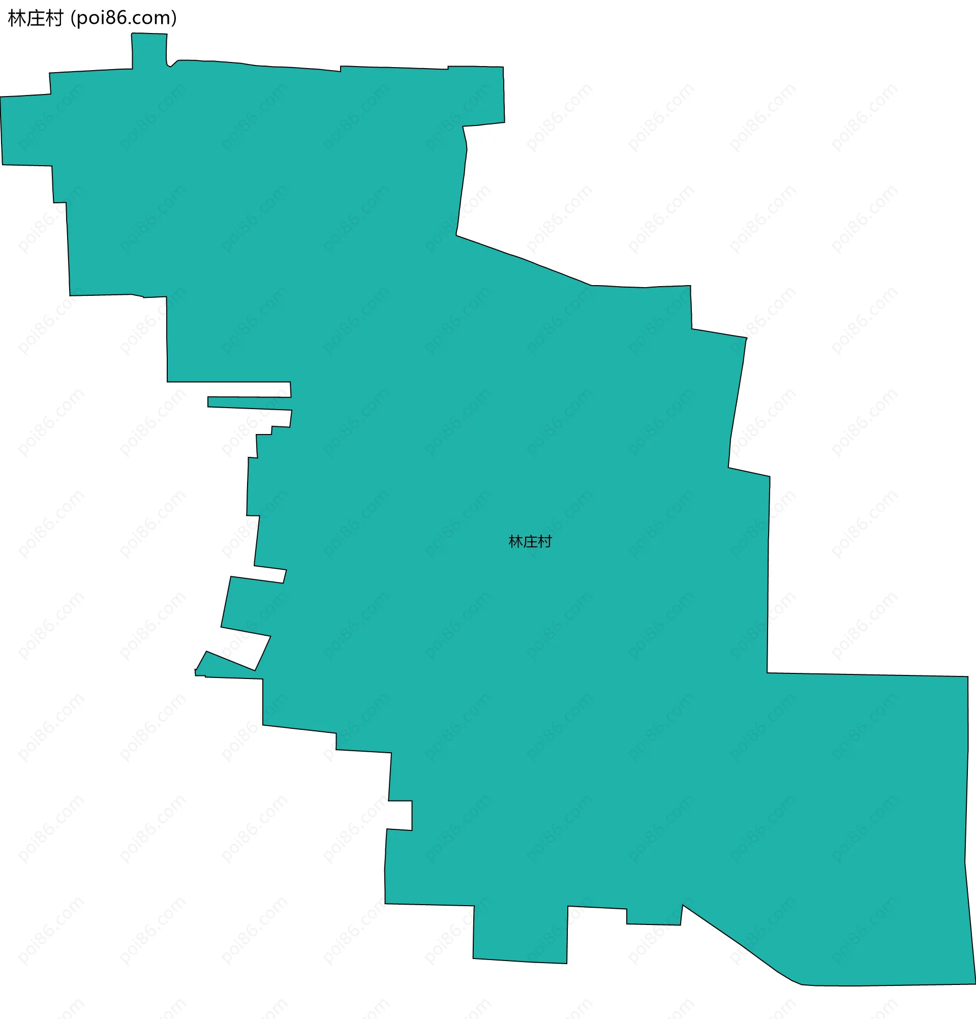 林庄村边界地图