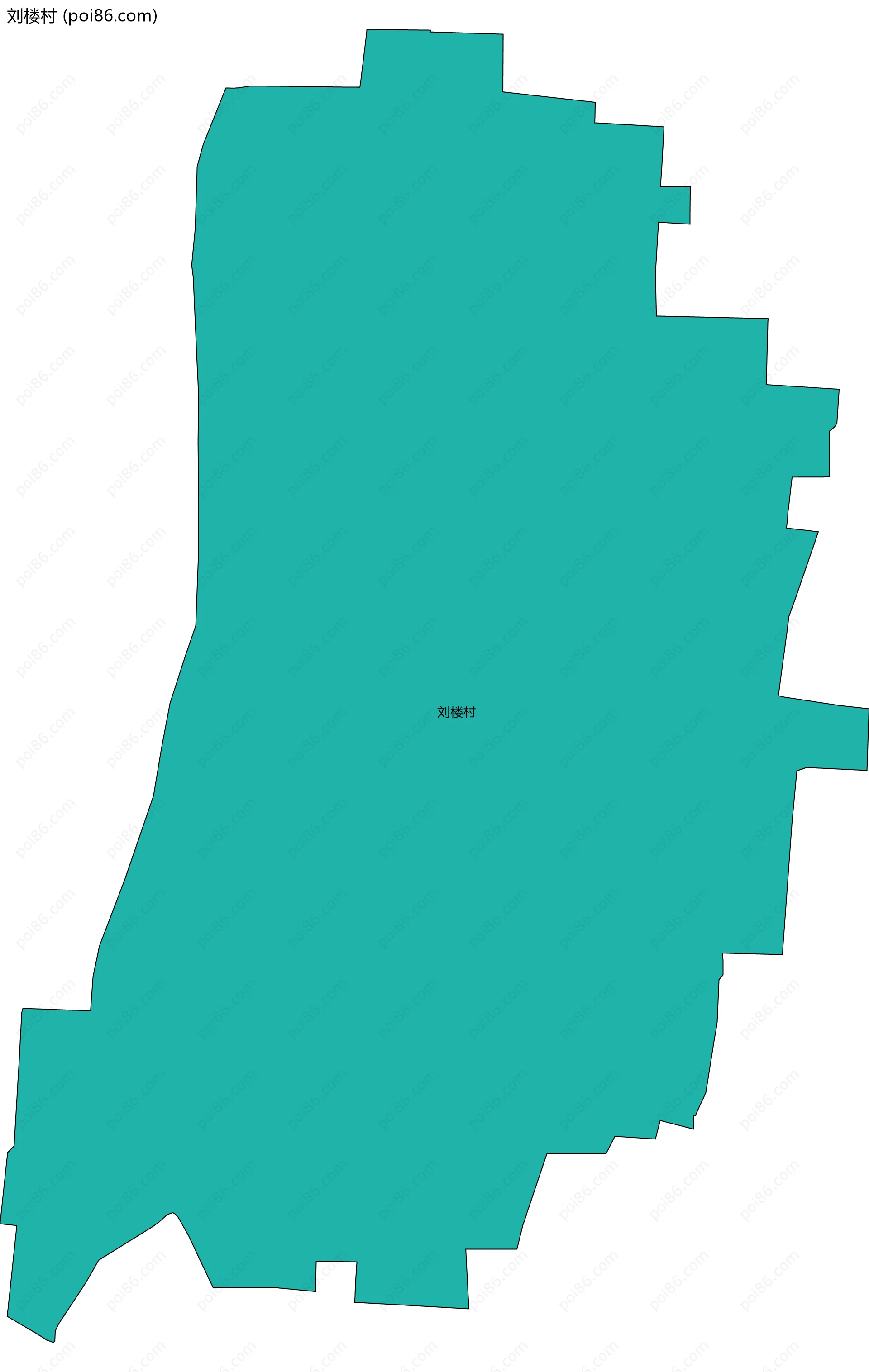 刘楼村边界地图