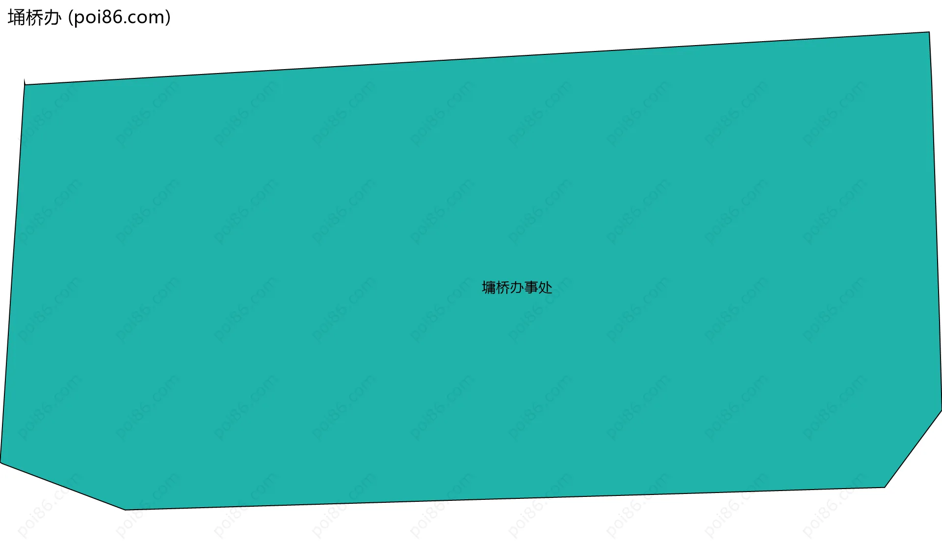 埇桥办边界地图(五级行政区划)