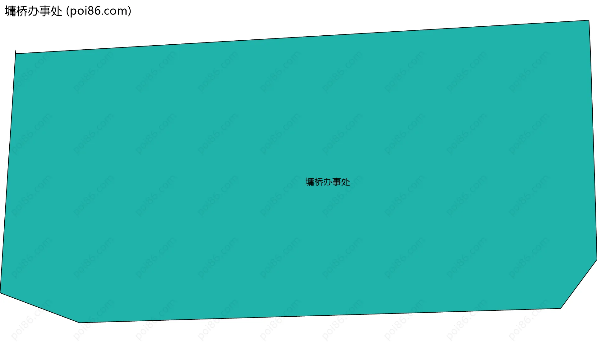 墉桥办事处边界地图