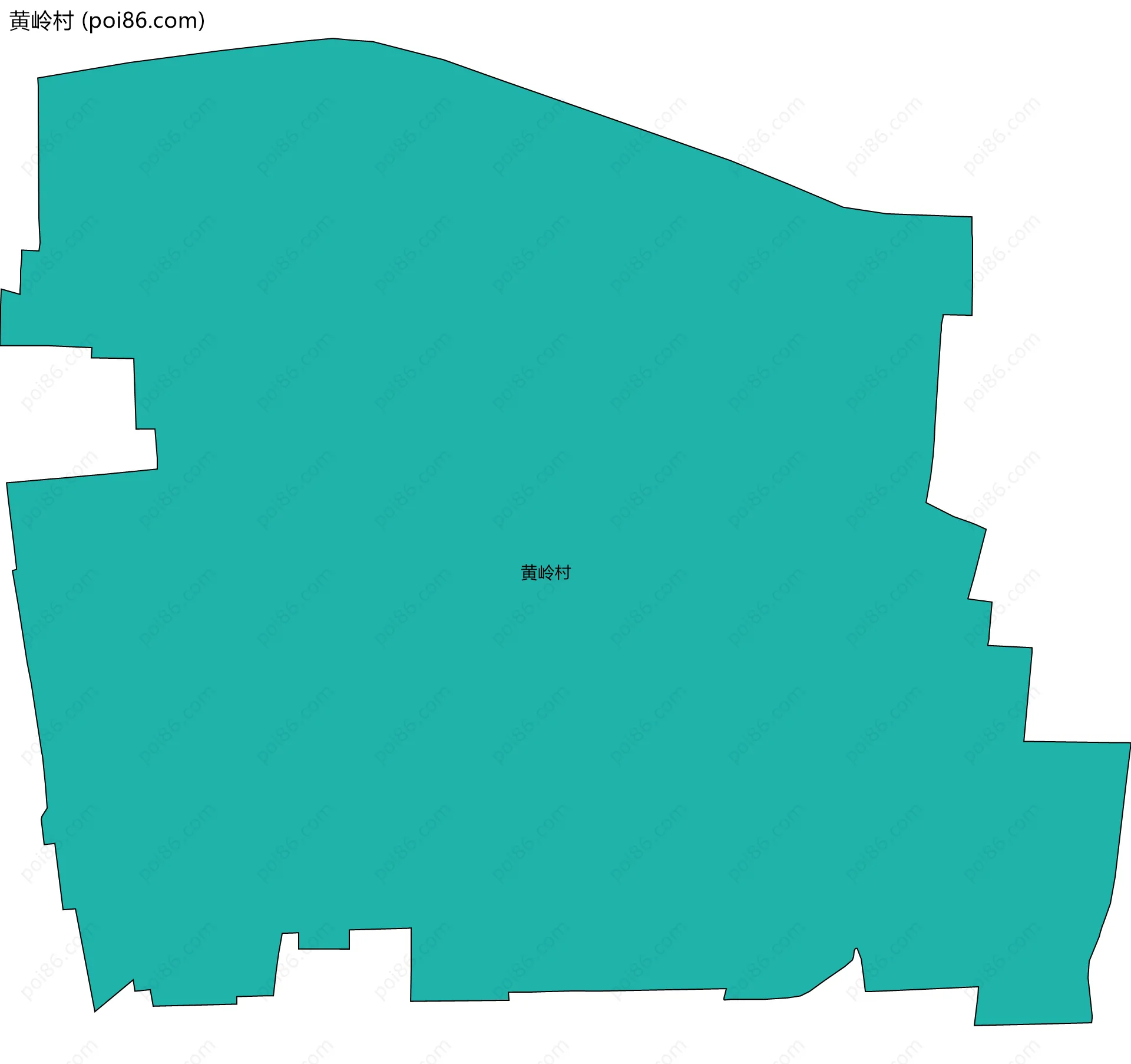 黄岭村边界地图