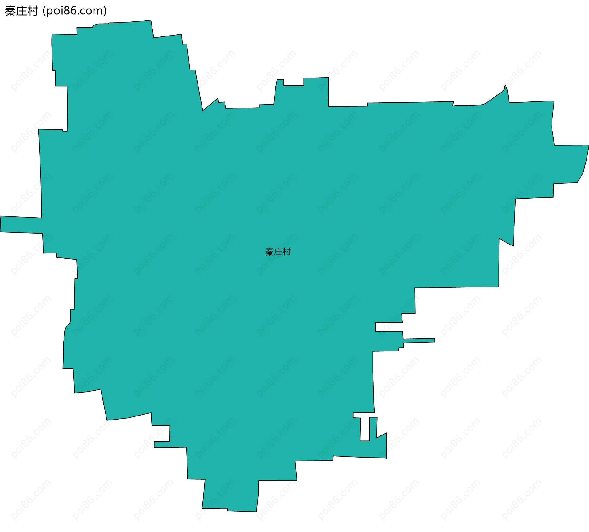 秦庄村边界地图