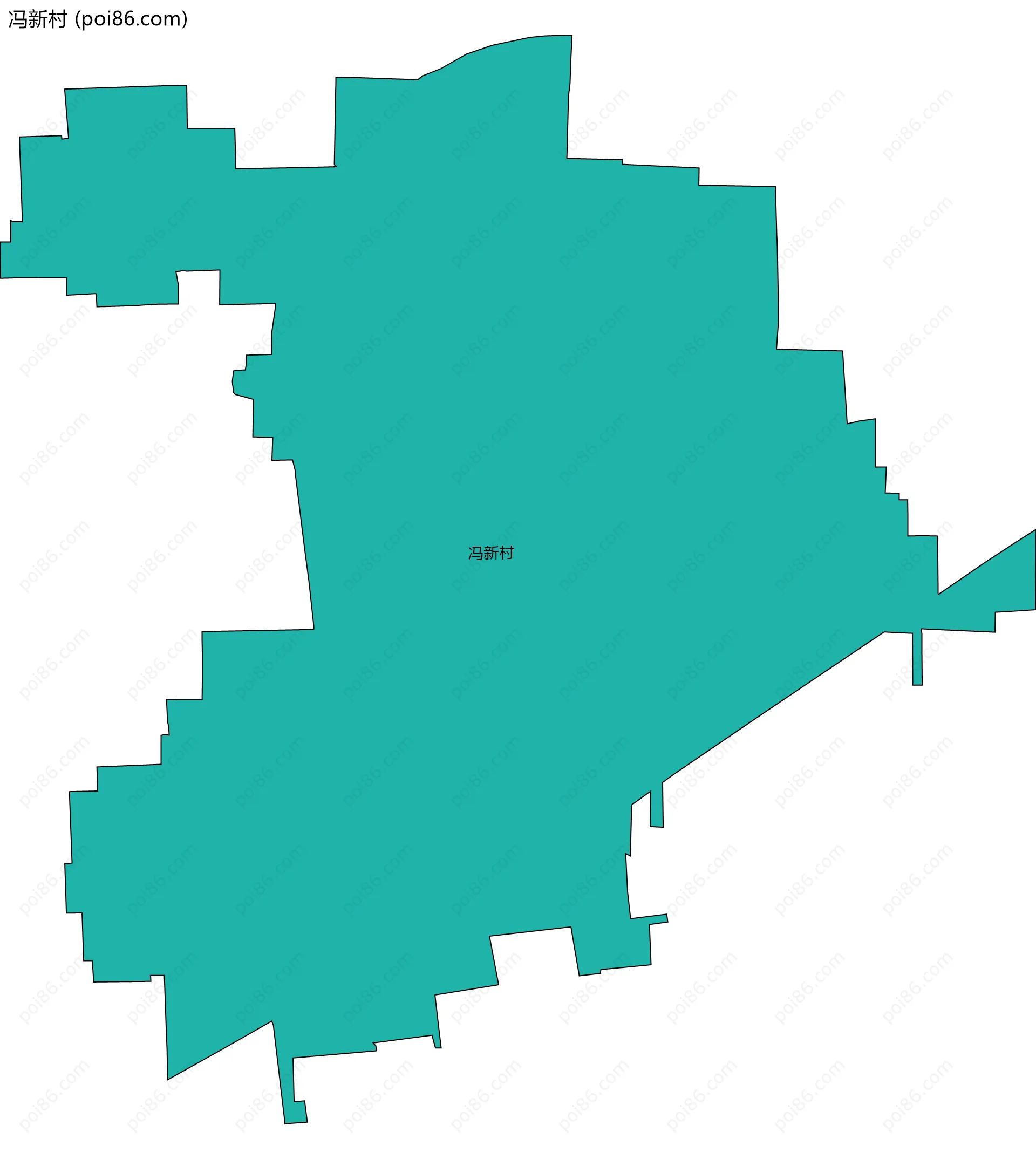 冯新村边界地图