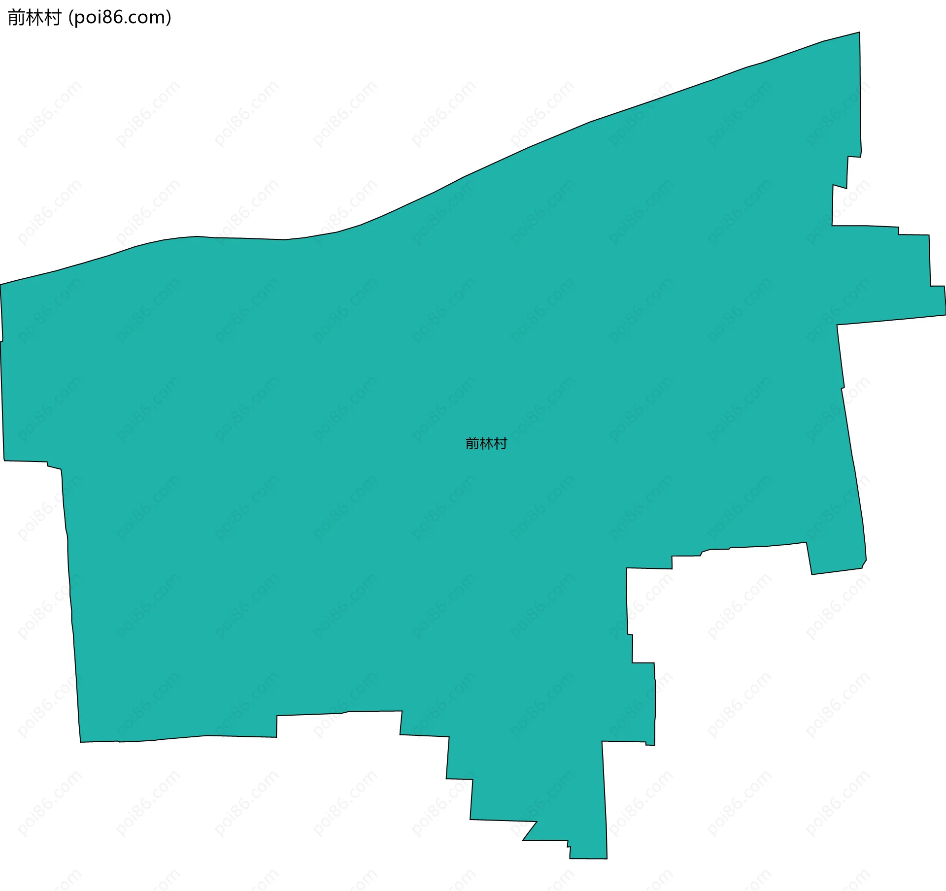 前林村边界地图