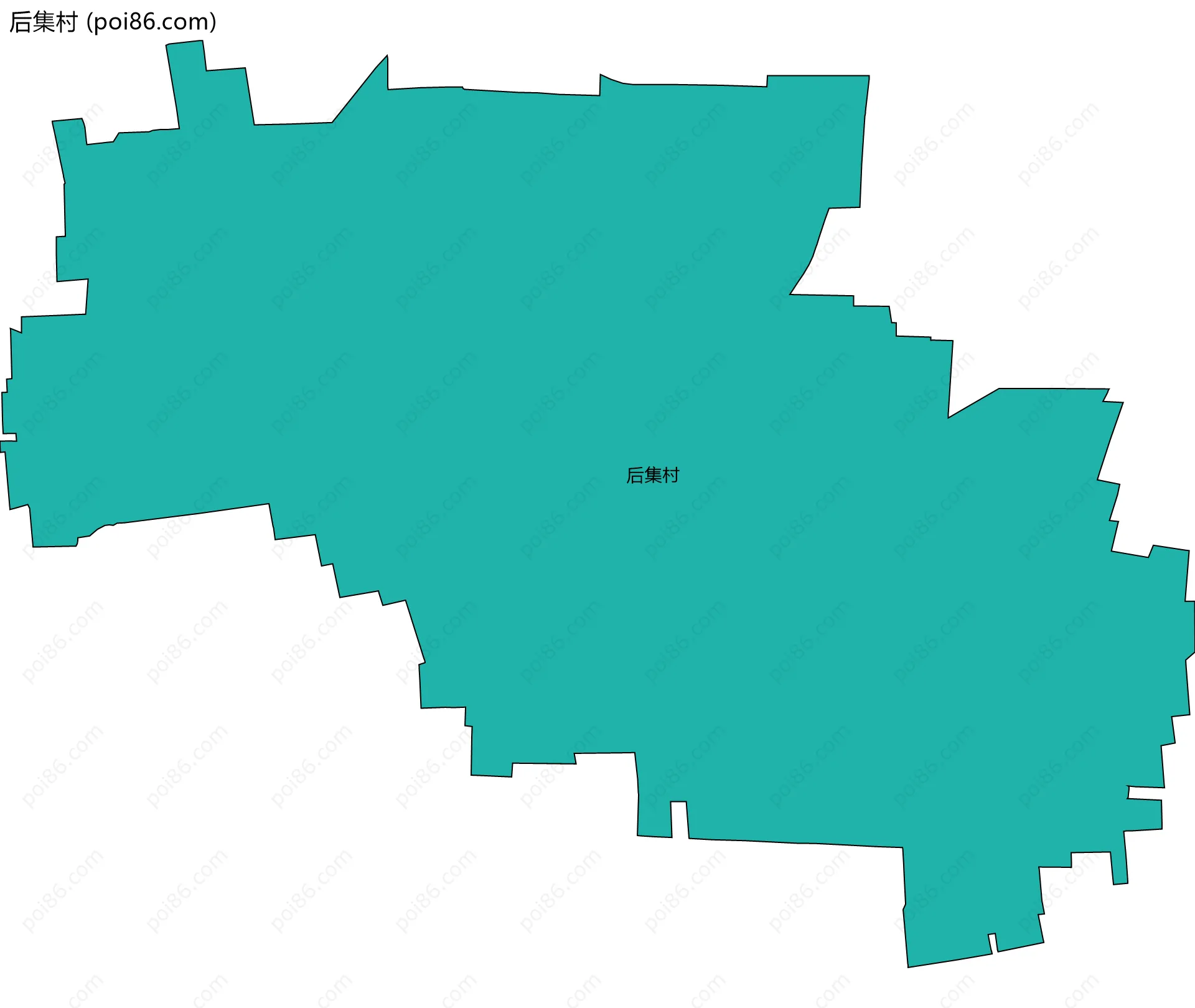 后集村边界地图