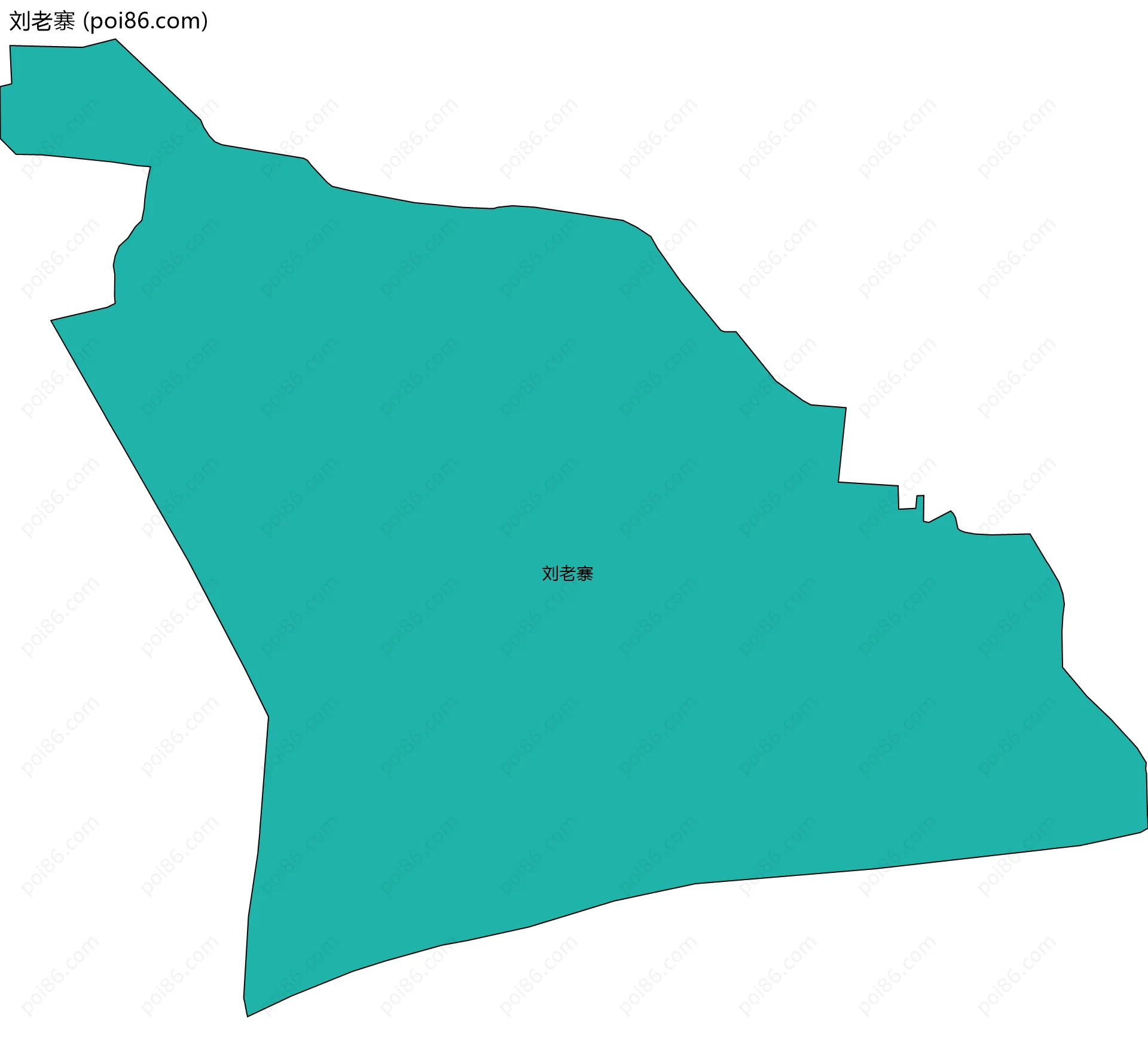 刘老寨边界地图