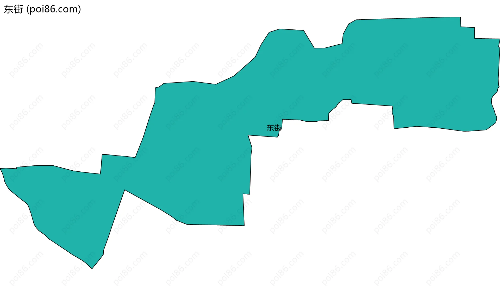 东街边界地图