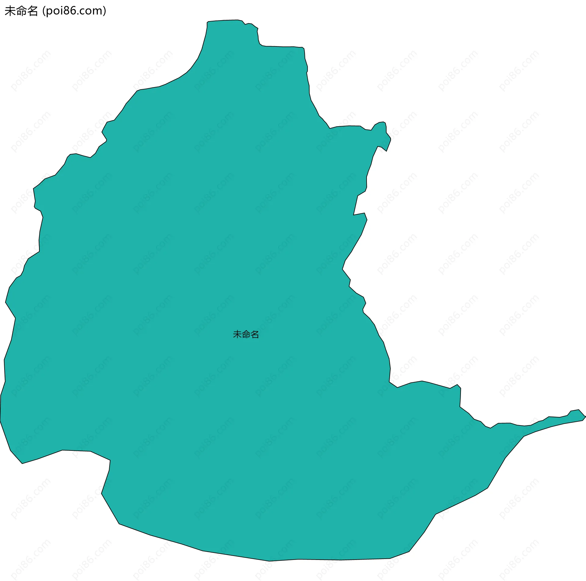 未命名边界地图