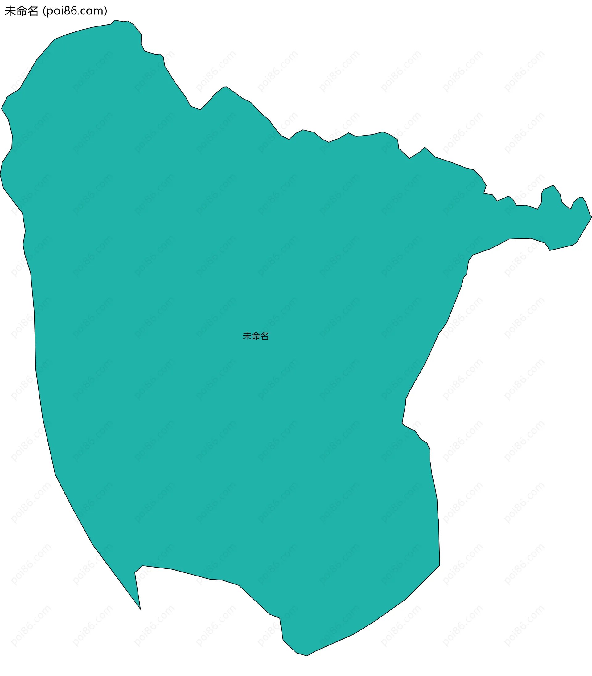 未命名边界地图